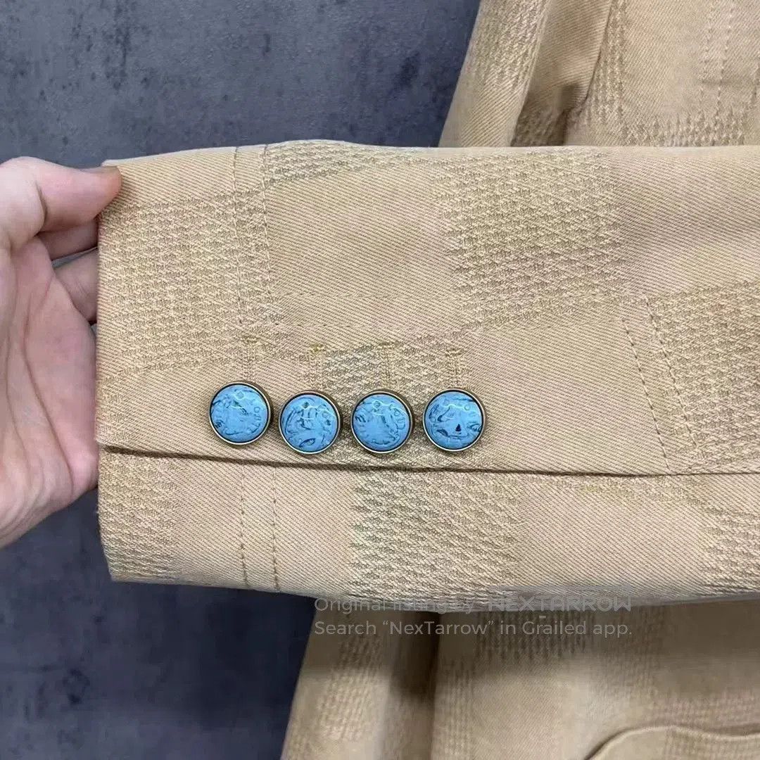 Louis Vuitton lv louis vuitton turquoise checkered logo jacket. Size US L / EU 52-54 / 3 - 3 Thumbnail