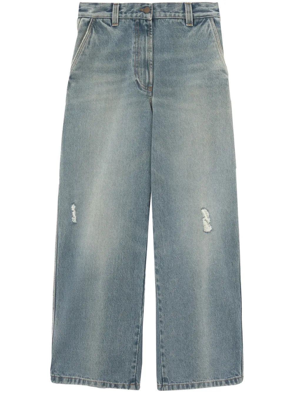 Palm Angels o1y1125 Denim Pant in Blue Size 25" / US 0 / IT 36 - 1 Thumbnail