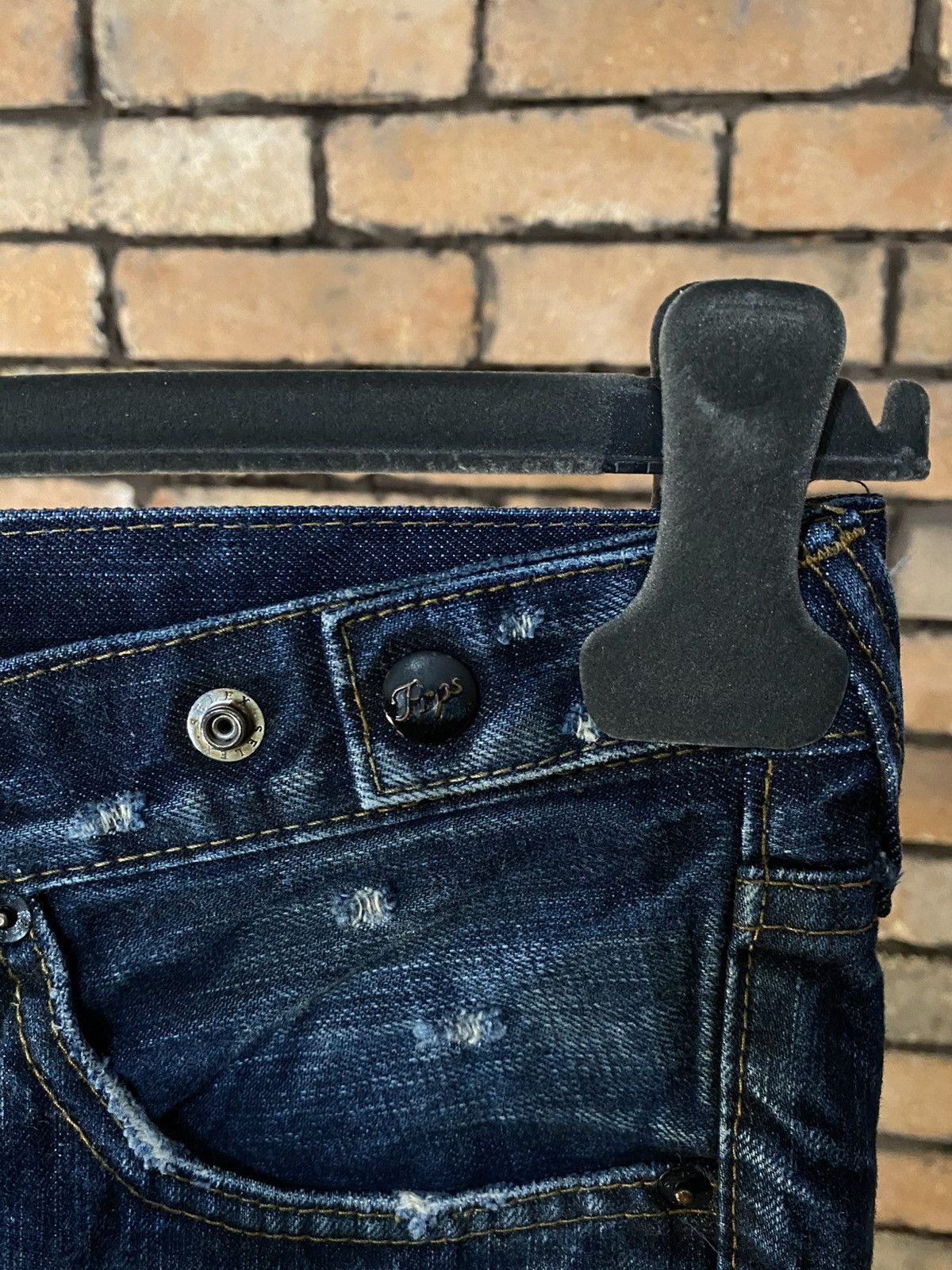 Prps $482 OG PRPS JAPAN DISTRESSED JEANS DENIM SLIM DISTRESSED Size US 31 - 5 Thumbnail