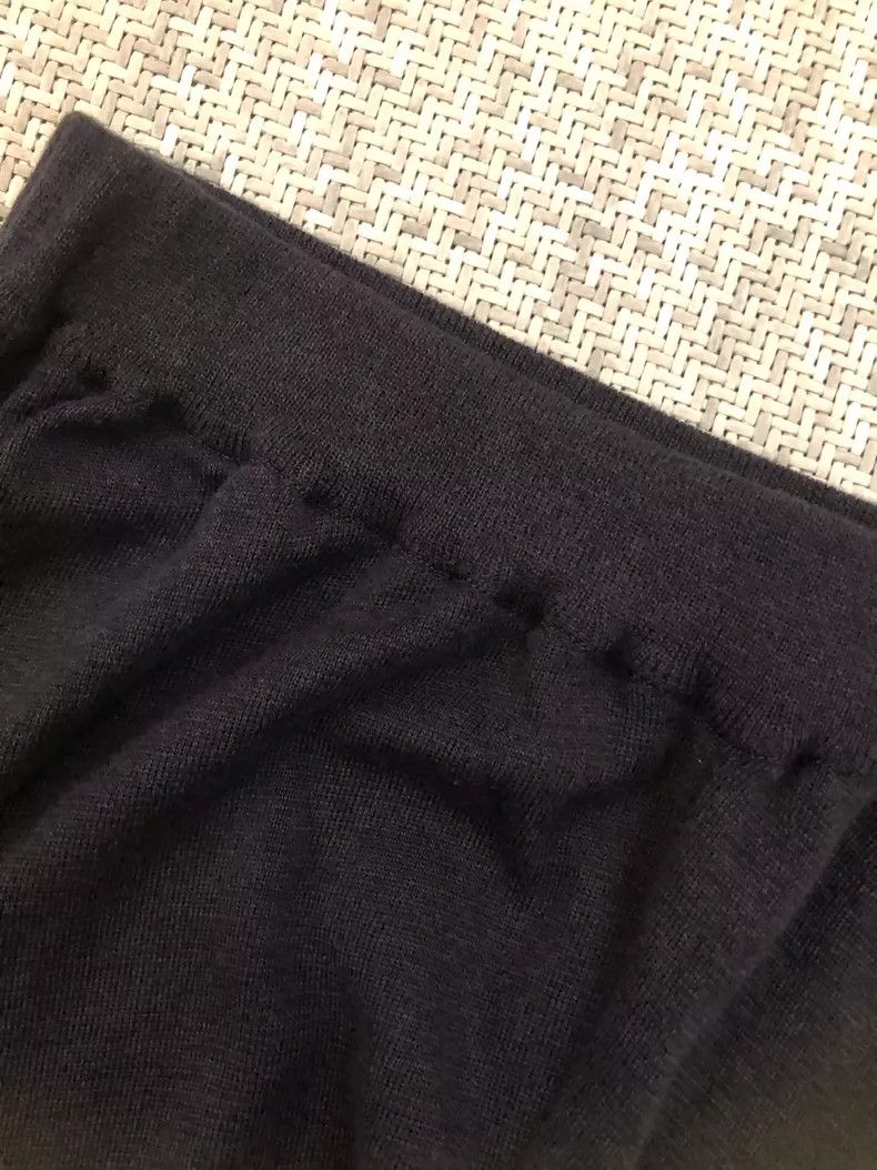 Issey Miyake Issey Miyake Black knitted irregular pants Size 25" / US 0 / IT 36 - 5 Thumbnail