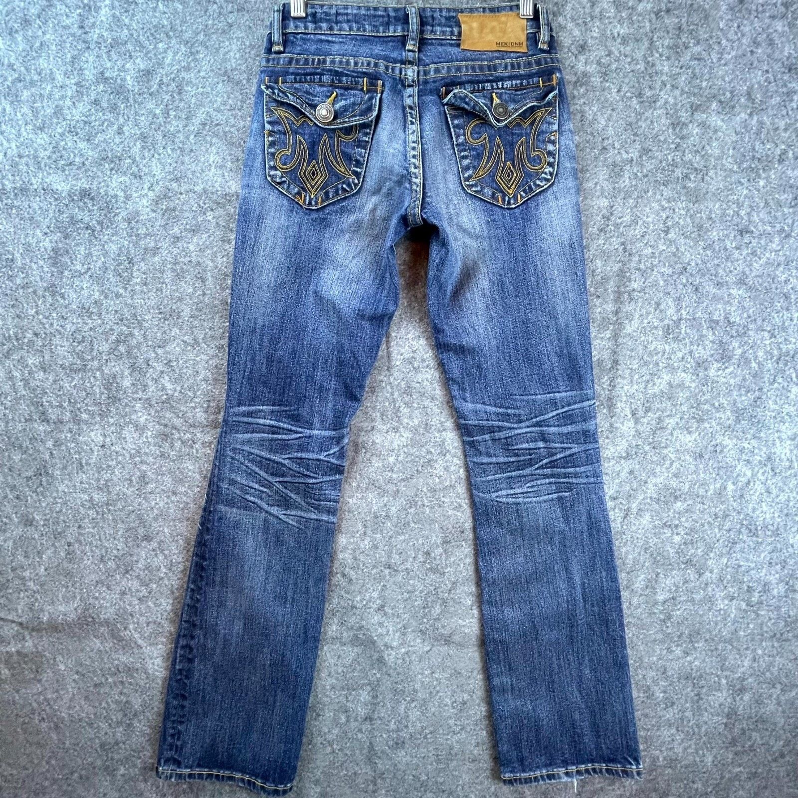 Mek Denim MEK DNM Jeans Womens 25 Wyatt Stretch Bootcut Flap Pocket Size 25" / US 0 / IT 36 - 1 Thumbnail