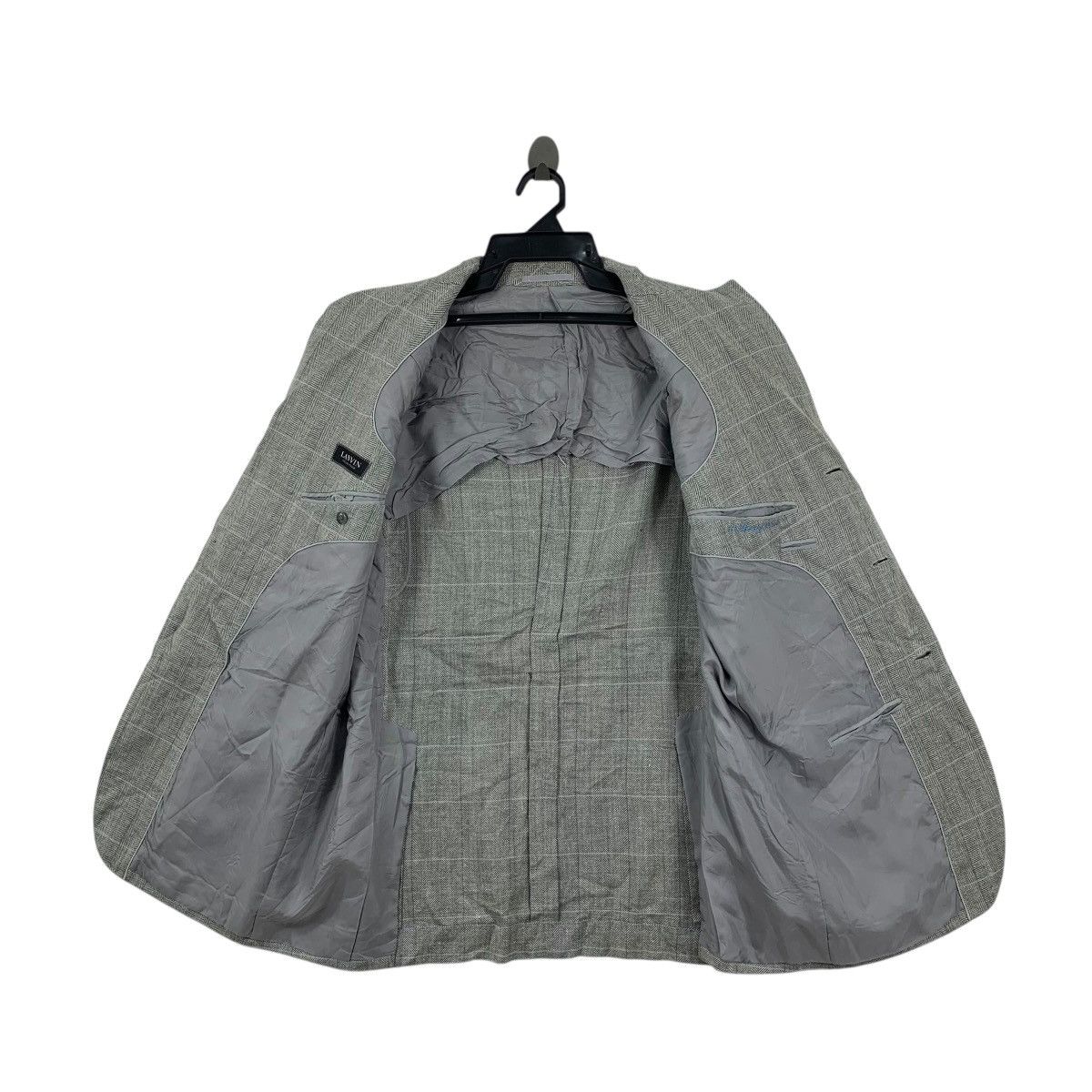 Lanvin Vintage LANVIN COLLECTION HERRINGBONE Pattern 3 Button Size 46R - 7 Thumbnail