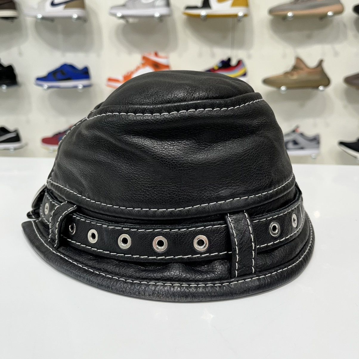 Other 730la Leather Bucket Hat Black Worn By Gunna, Young Thug Size ONE SIZE - 2 Thumbnail