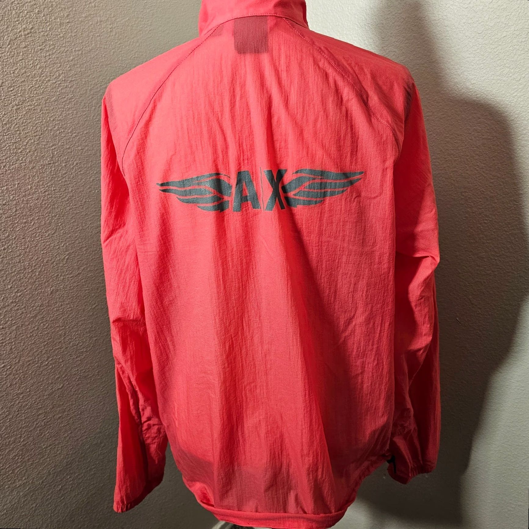 Armani Exchange Armani Exchange Women's Windbreaker Semi Sheer Pink Size M Adjustable Casual Jacket Windbreaker Women Pink M Casual Size M / US 6-8 / IT 42-44 - 4 Thumbnail