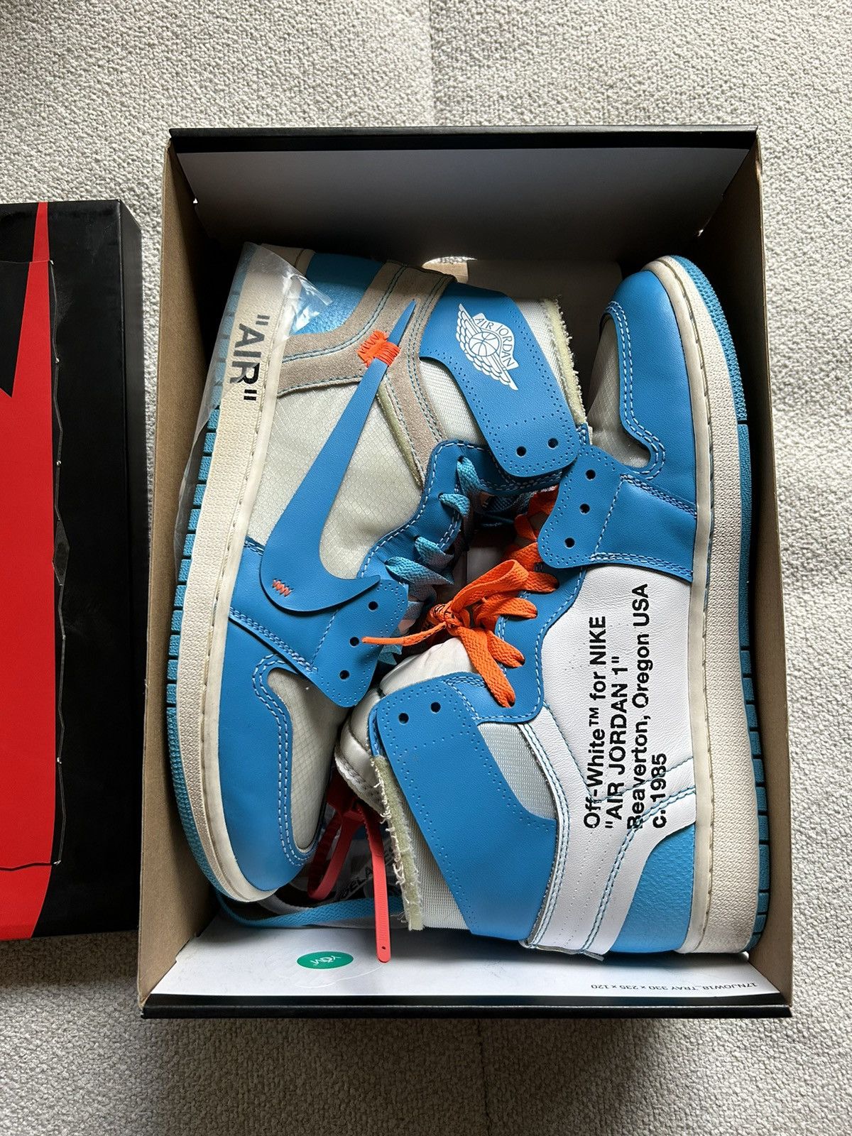 Air jordan 1 x off white nrg unc clearance