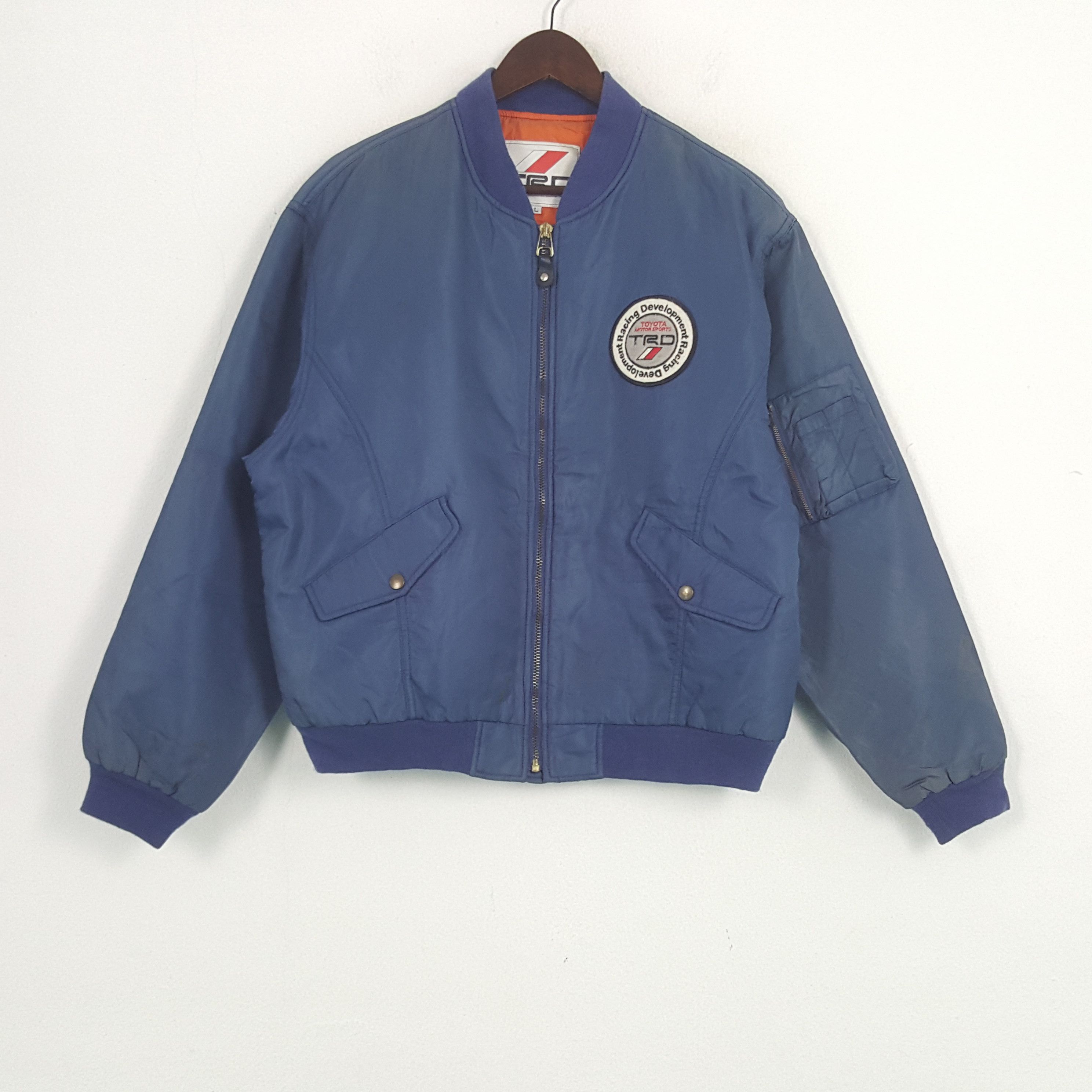 Japanese Brand × Vintage Vintage TRD Toyota Racing Motorsport Windbreaker Jacket Size US L / EU 52-54 / 3 - 3 Thumbnail