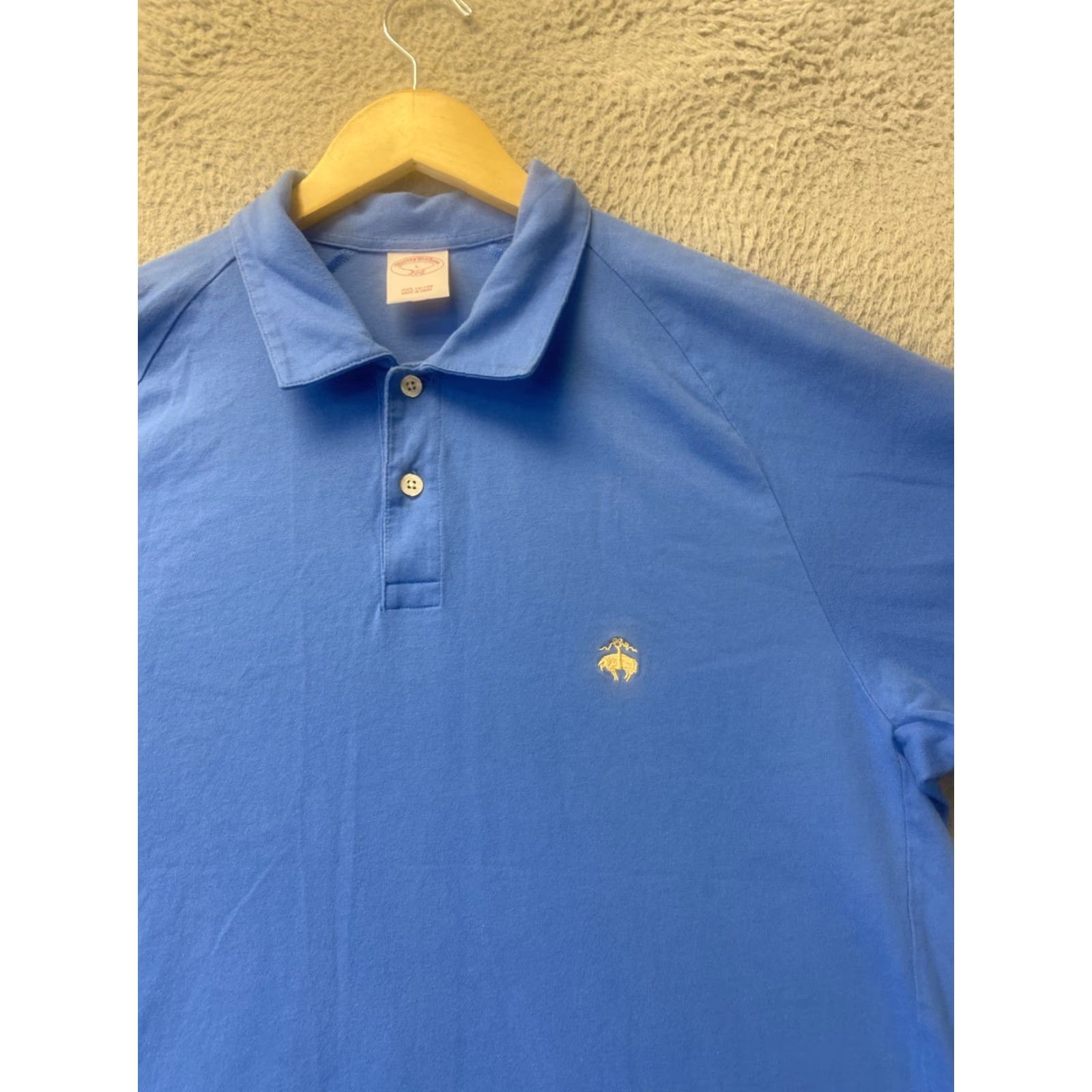 Brooks Brothers Brooks Brothers Polo Shirt L Regular Fit Light Blue Short Sleeve 100% Cotton Mens Size US L / EU 52-54 / 3 - 2 Thumbnail