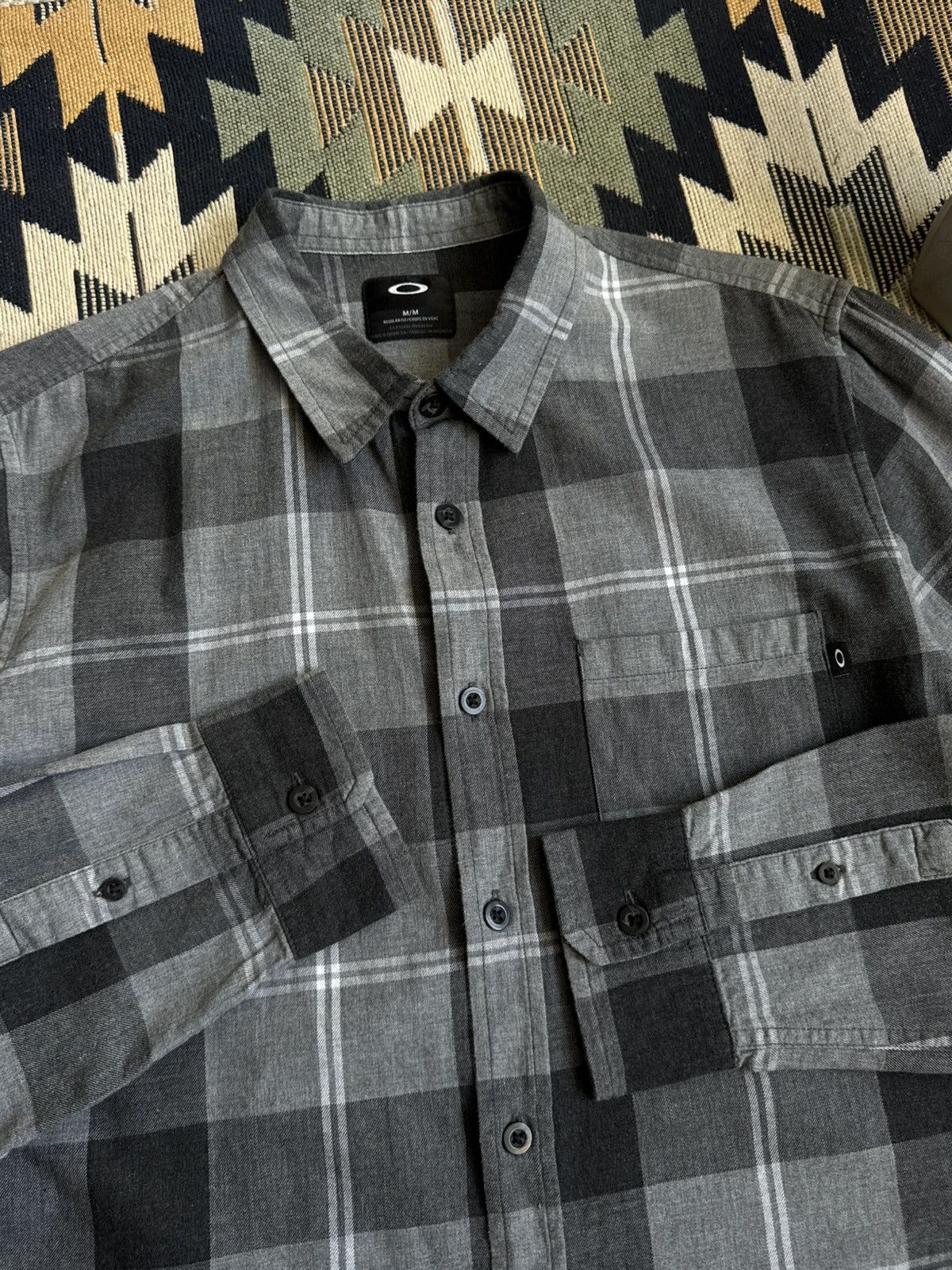 Oakley Vintage Oakley Flannel Checked Button Up Shirt Size US M / EU 48-50 / 2 - 6 Thumbnail