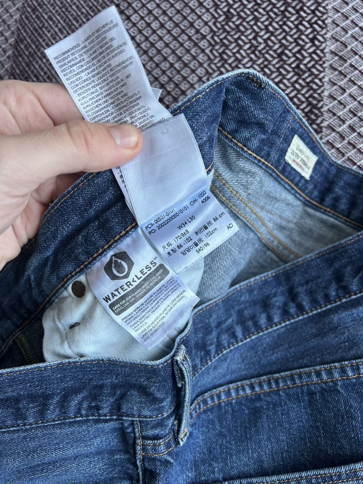 Levi's Vintage Levis 501 Premium Jeans Faded Distressed Wash Sz W34 Size US 34 / EU 50 - 18 Thumbnail