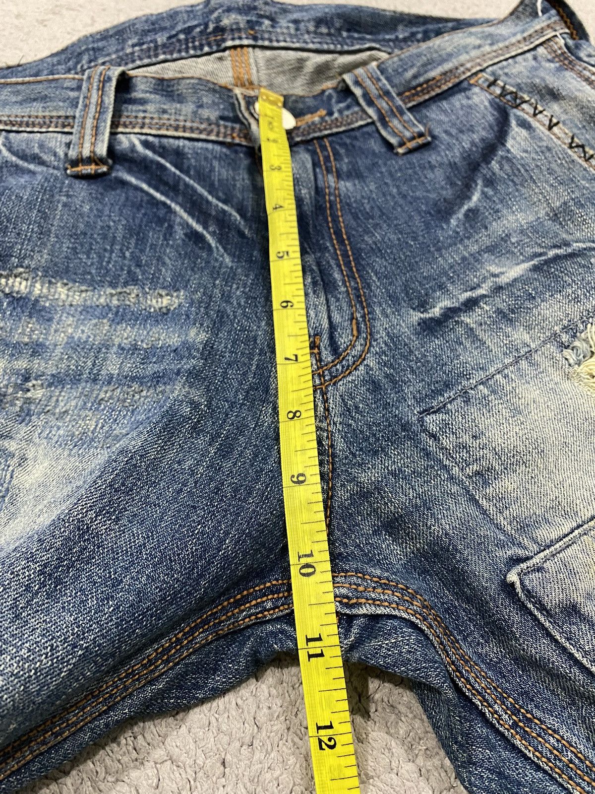 Junya Watanabe Back Vintage Distressed Patchwork Denim like Junya Watanabe Size US 32 / EU 48 - 24 Thumbnail