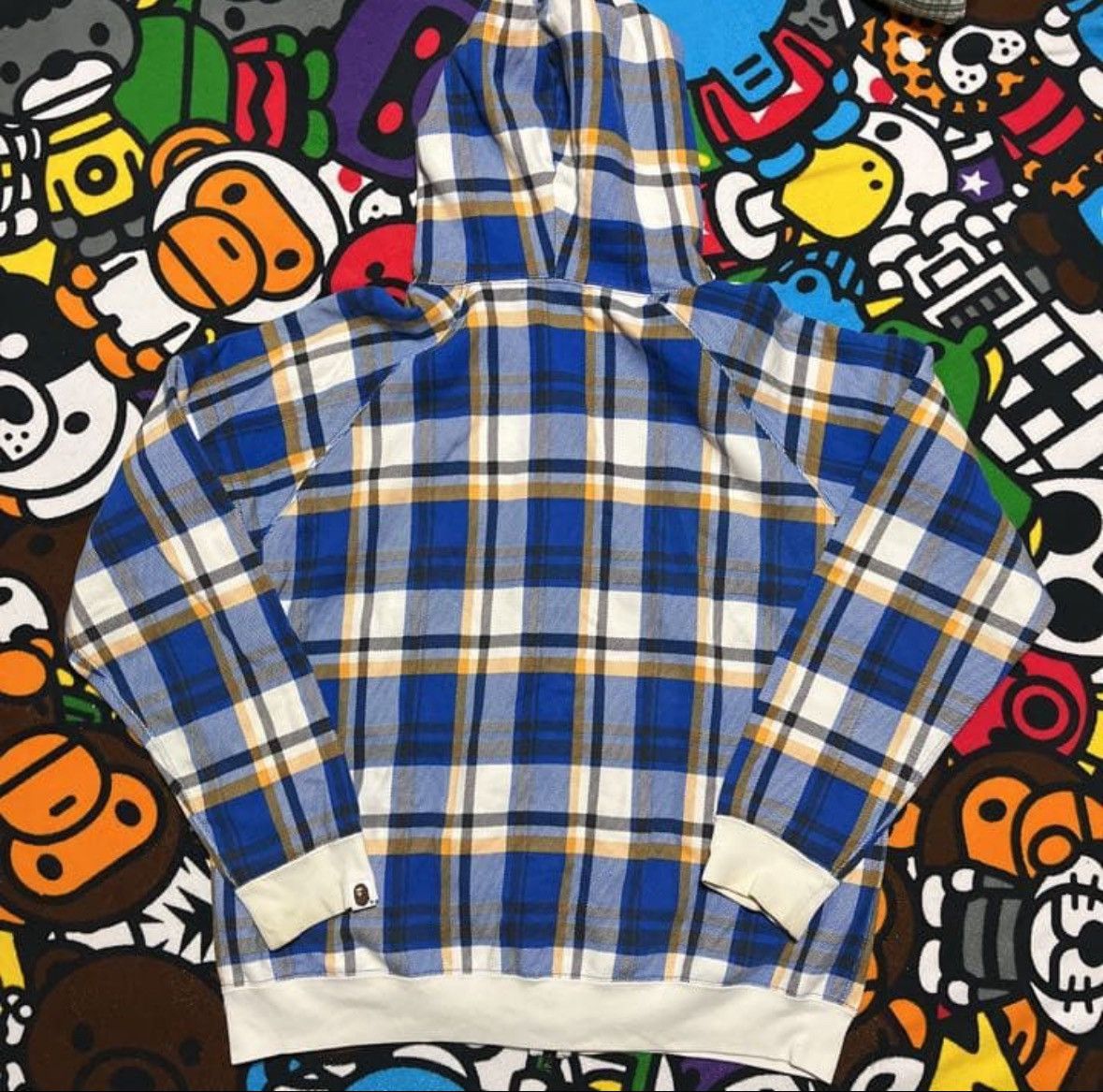 Bape Bape Maebashi Limited Edition Plaid Full Zip Hoodie Size US M / EU 48-50 / 2 - 2 Thumbnail