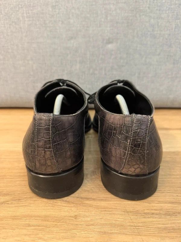 Other Harris Firenze 1913 Handmade Oxford Broque LeatherCroc 10 44 Size US 11 / EU 44 - 8 Thumbnail