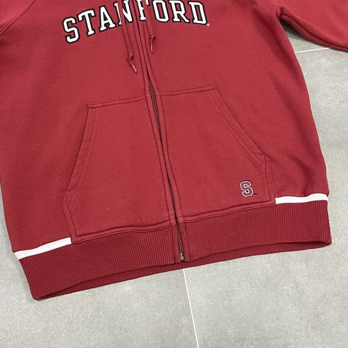 Nike × Vintage Vintage Nike Team Stanford Women Zip Hoodie Size M (8-10) Size M / US 6-8 / IT 42-44 - 5 Thumbnail