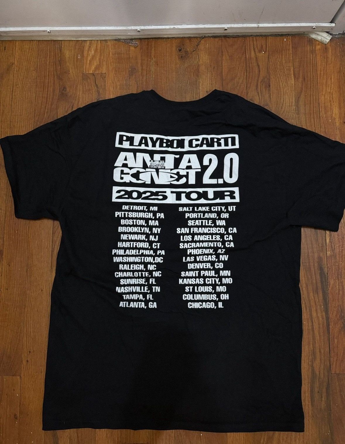 Playboi Carti Playboi carti antagonist 2.0 VIP tour shirt Size US XL / EU 56 / 4 - 2 Thumbnail