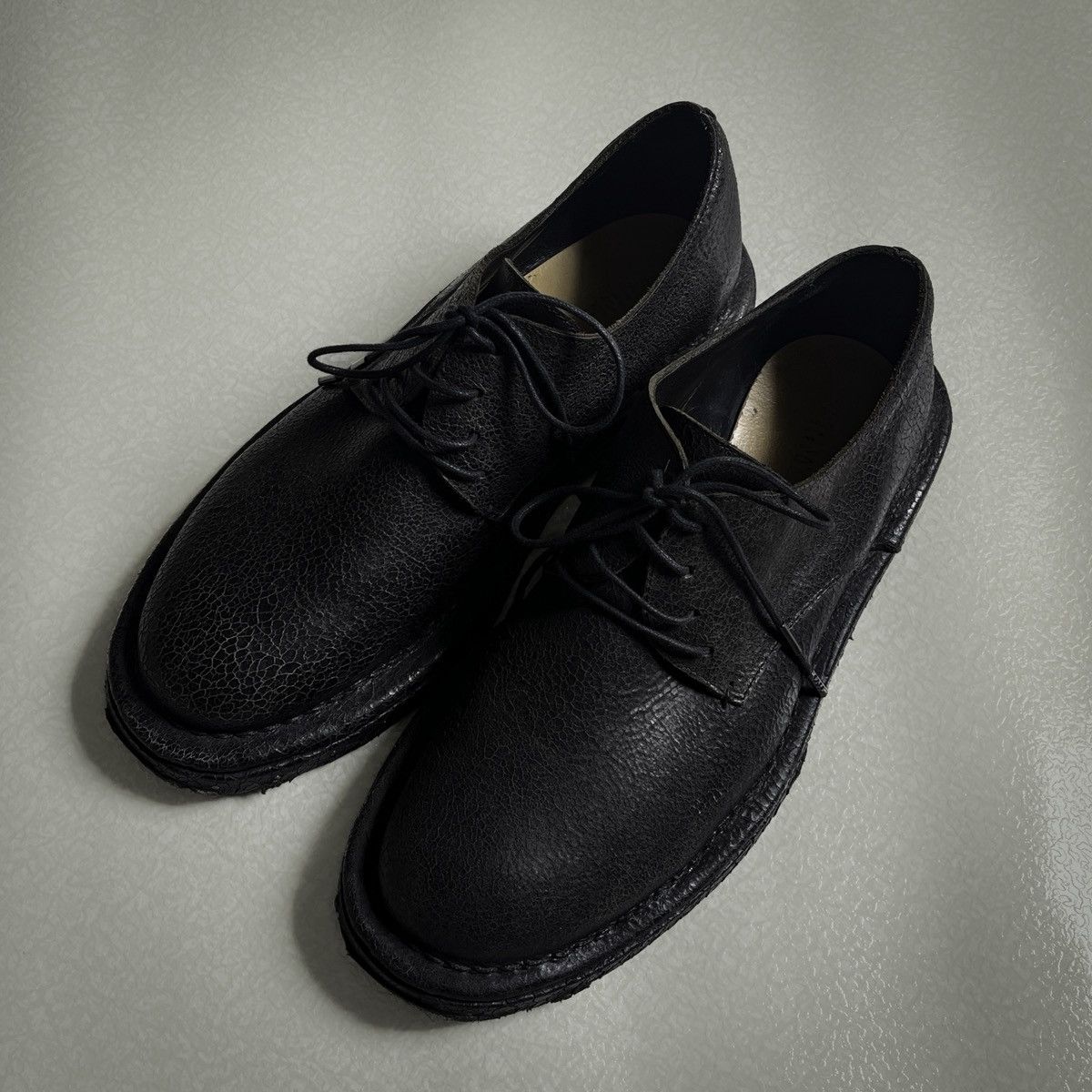 Barny Nakhle Crinkled Leather Derby