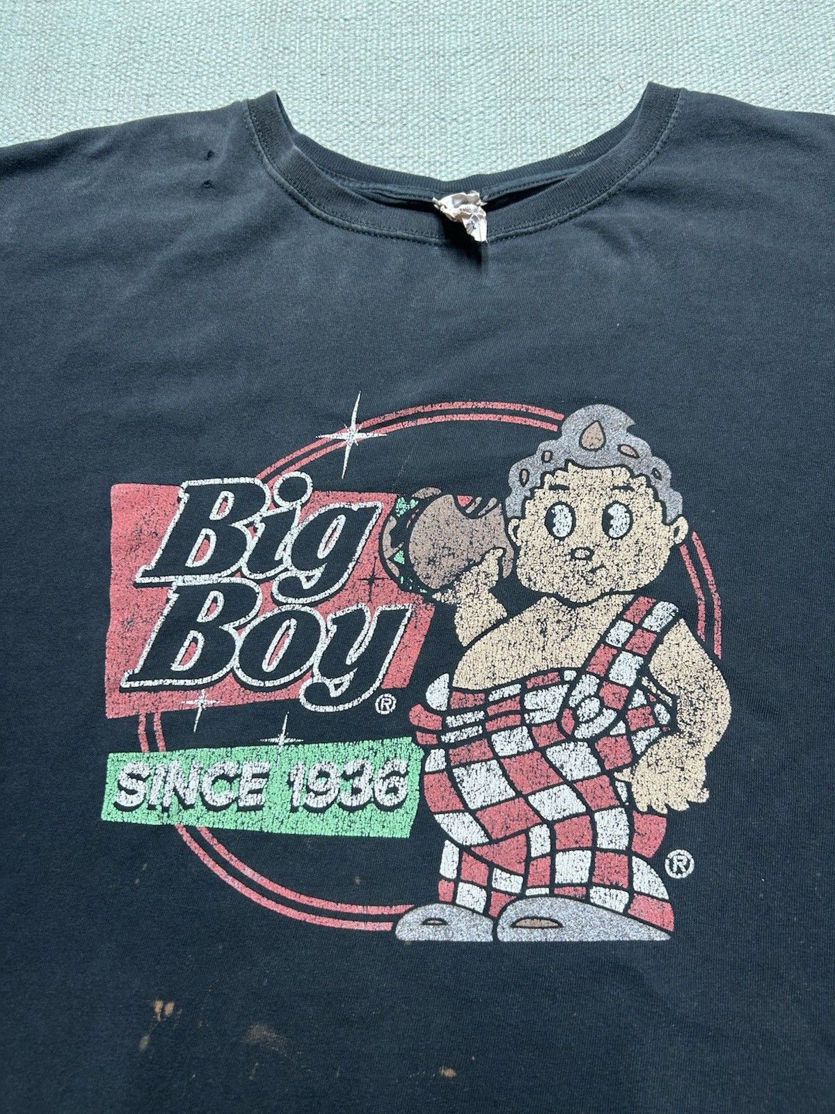 Vintage Vtg t shirt big boy fast food restaurant fade y2k burger 4XL Size US XXL / EU 58 / 5 - 10 Thumbnail