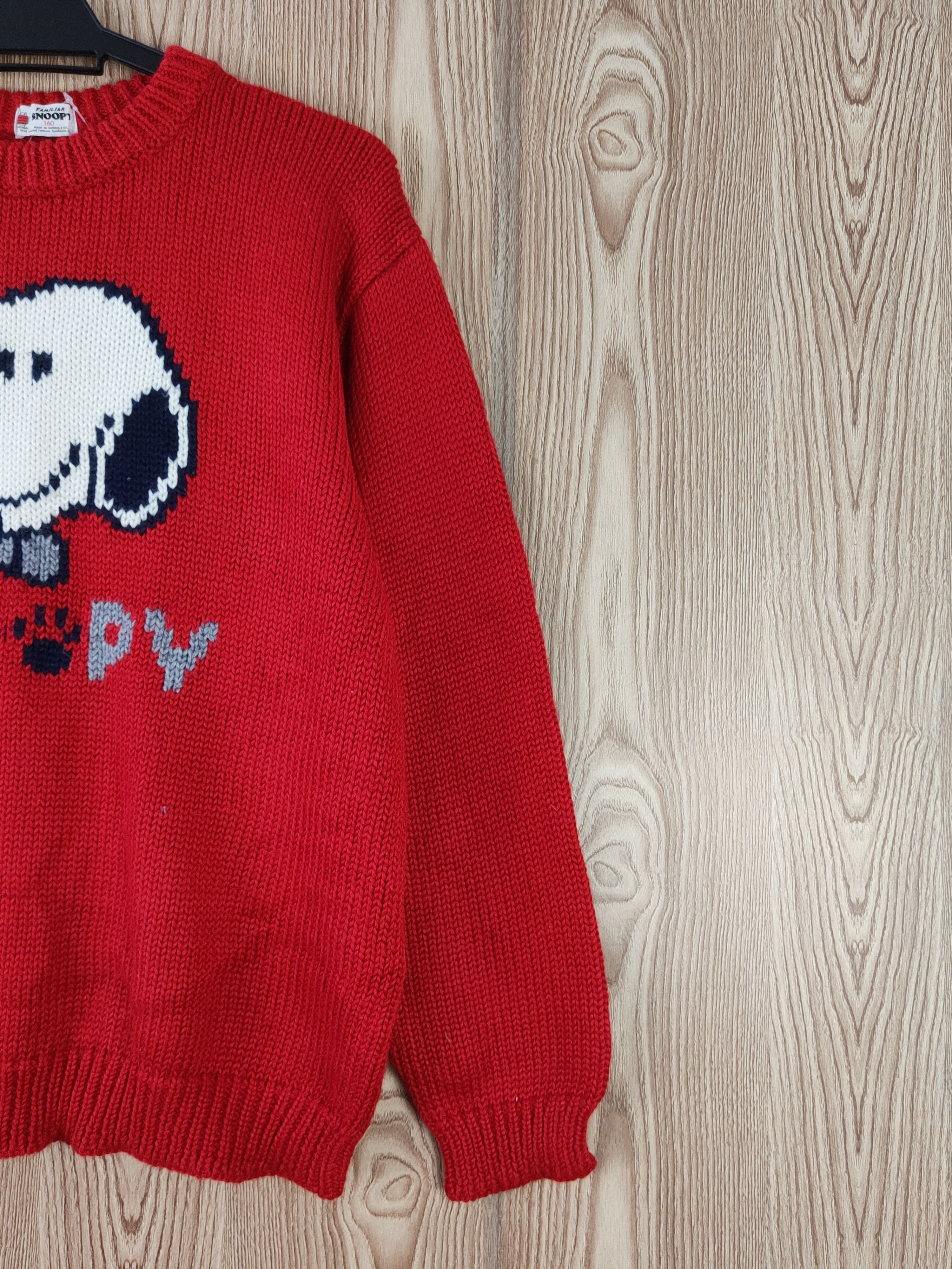 Cartoon Network × Japanese Brand Snoopy Red Knitwear Sweatshirts #W824 Size L / US 10 / IT 46 - 6 Thumbnail