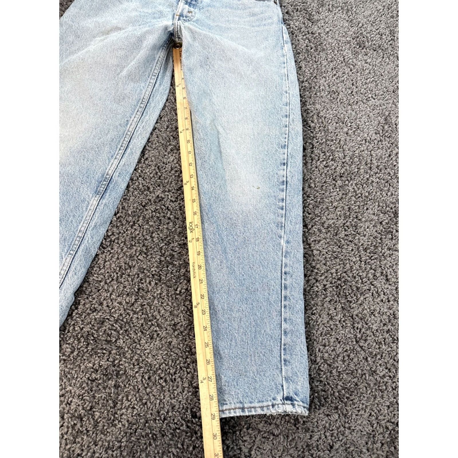Levi's Levi's 550 Jeans Men 33x30 Relaxed Light Wash Wide Distressed Baggy 90s Jeans denim blue 550 Mens Regular Leather? Size US 33 - 2 Thumbnail