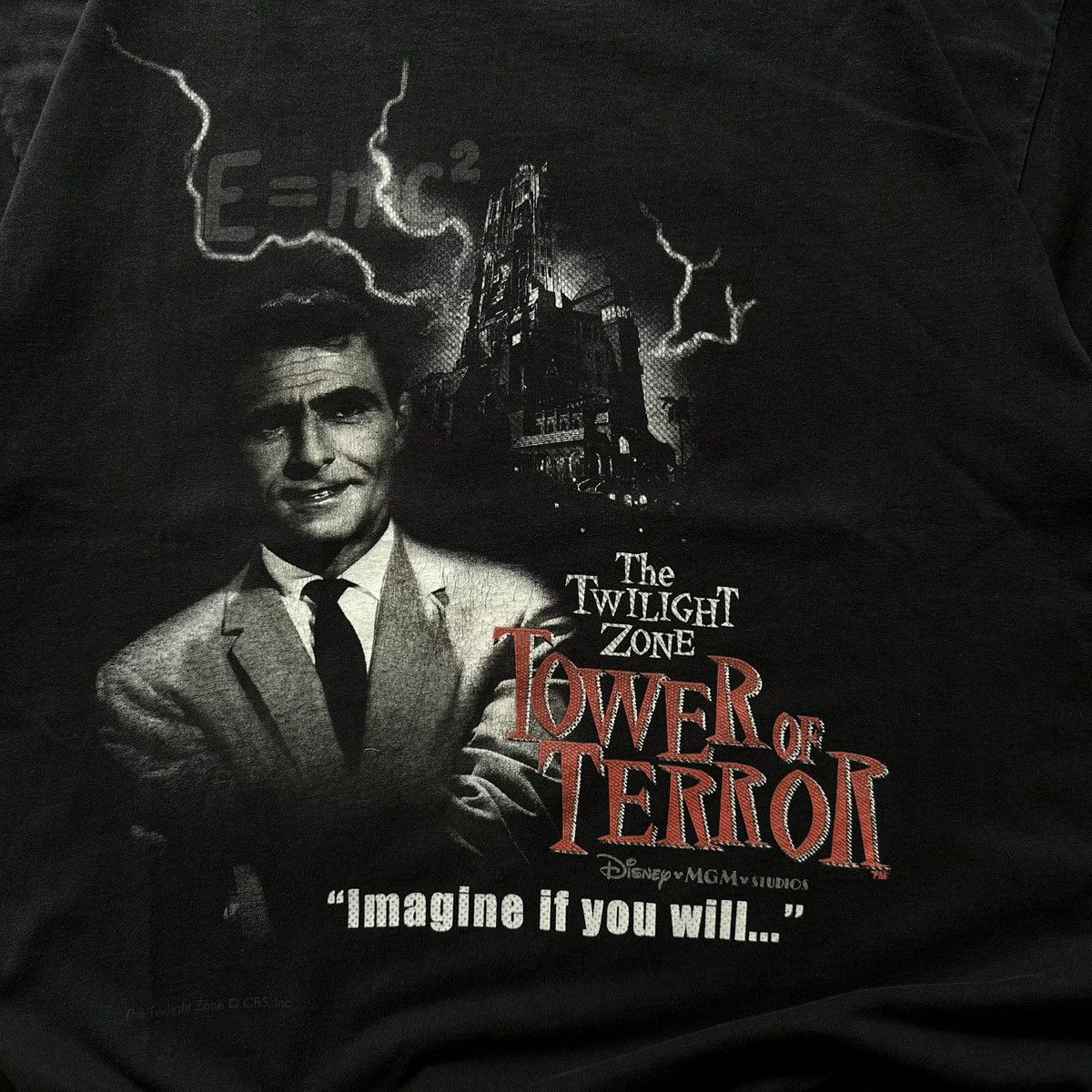 Vintage 90s Twilight Zone Tower of Terror Disney MGM Studios T-Shirt Size US XL / EU 56 / 4 - 4 Thumbnail