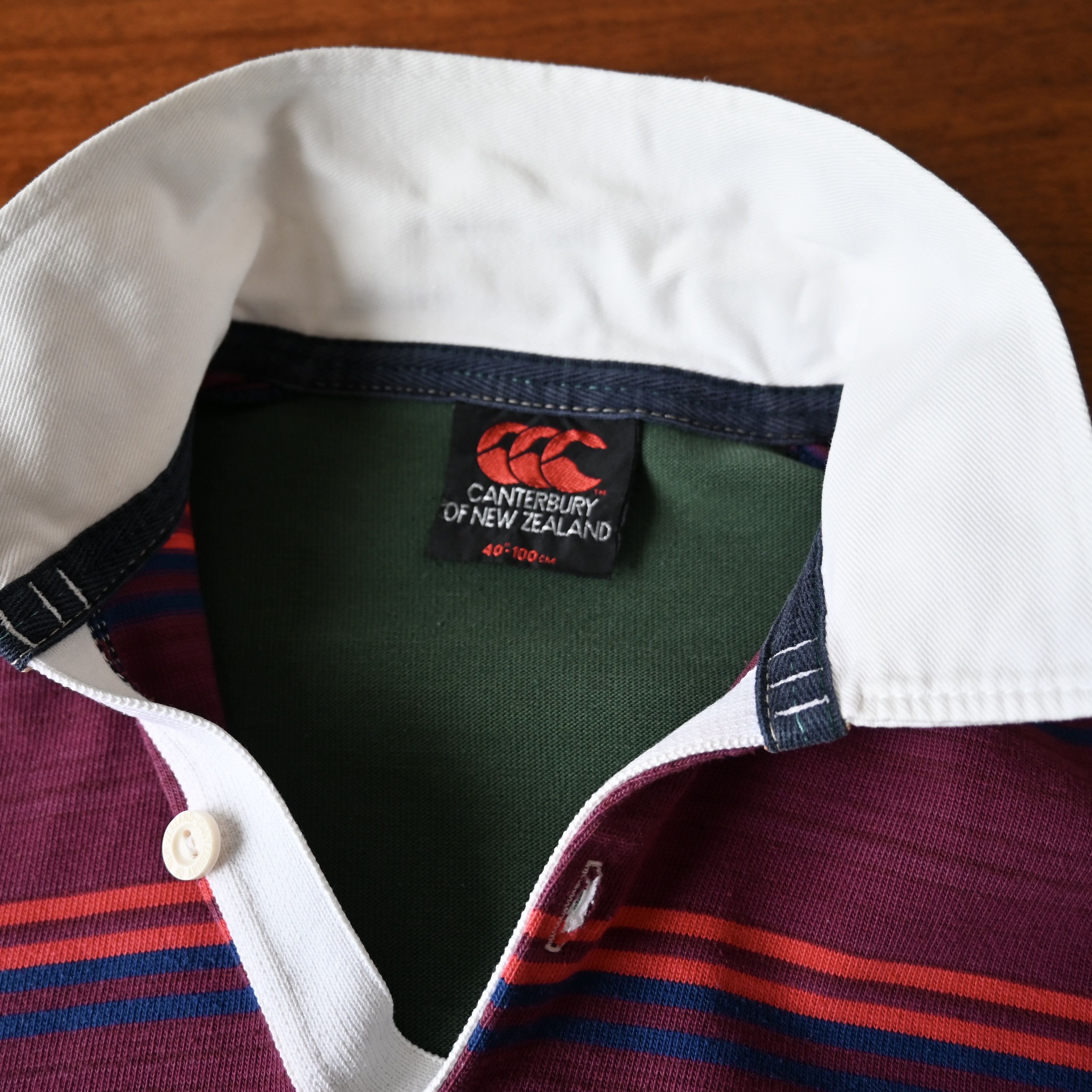 Canterbury of New Zealand VTG 1990s Canterbury Of New Zealand crazy stripe rugbyshirt Size US M / EU 48-50 / 2 - 13 Thumbnail