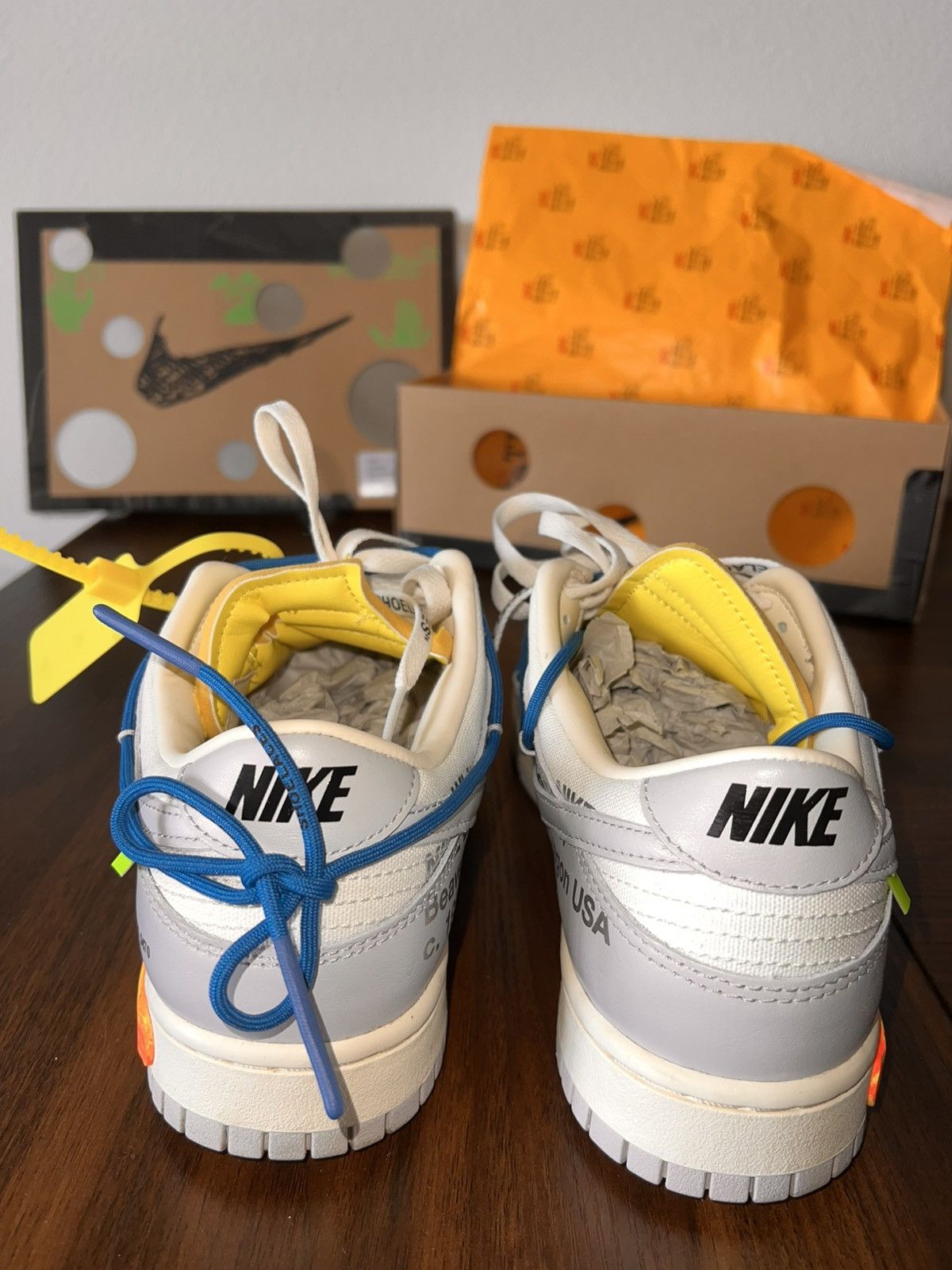 Nike × Off-White Nike Dunk Low / Off white Lot #10 Size US 10.5 / EU 43-44 - 10 Thumbnail