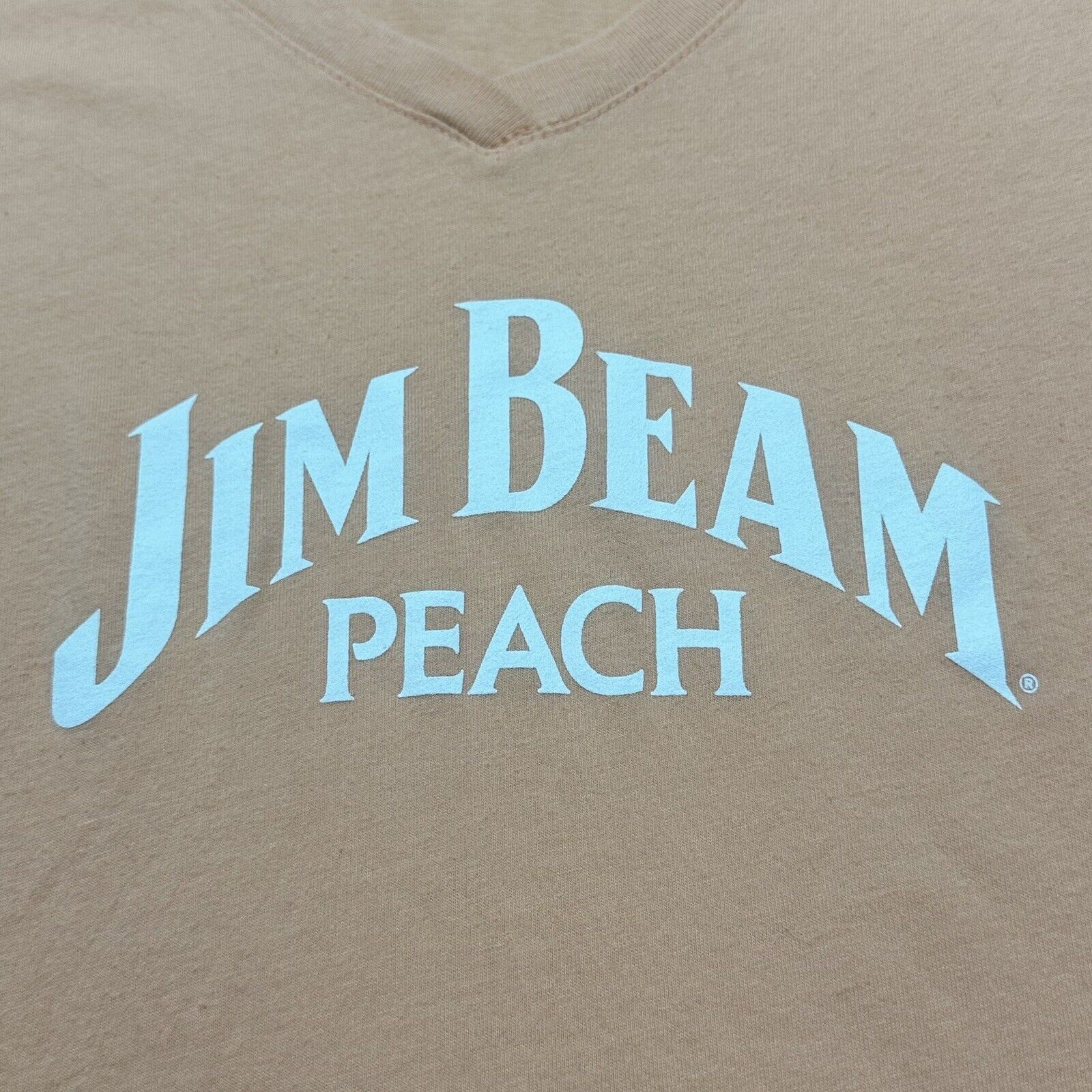 Other Jim Beam Peach Bourbon Whiskey Medium V-Neck T Shirt Pink Size M / US 6-8 / IT 42-44 - 4 Thumbnail