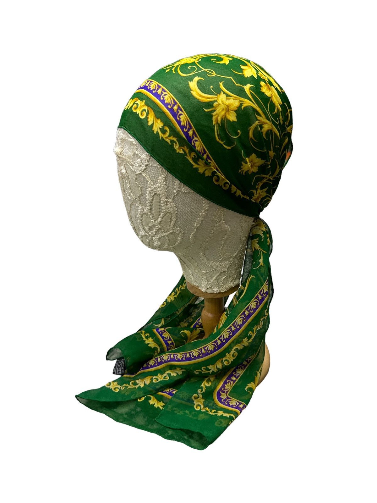 Versace ATELIER VERSACE FLORAL PRINT LONG SILK SCARF Size ONE SIZE - 1 Thumbnail
