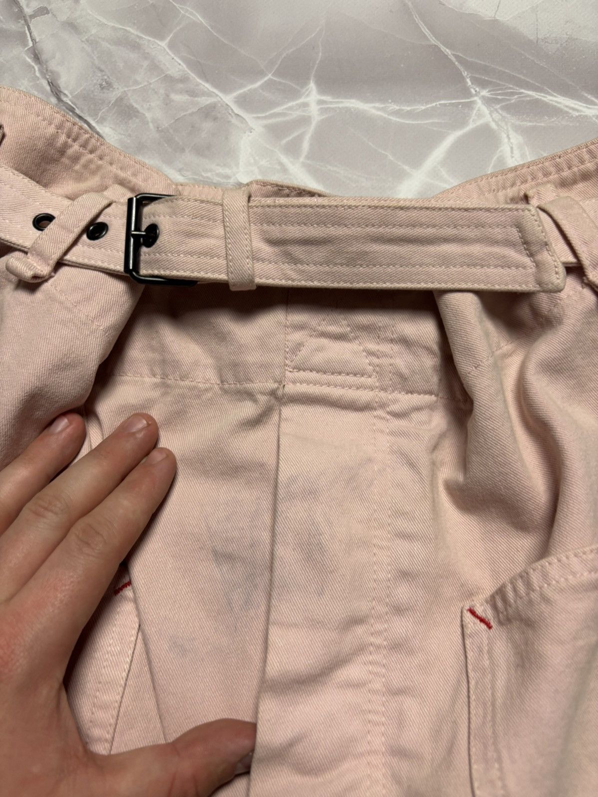 Designer × Isabel Marant Isabel Marant Denim Cargo Pants Pink Womens Size 34 Size 34" / US 12 / IT 48 - 7 Thumbnail
