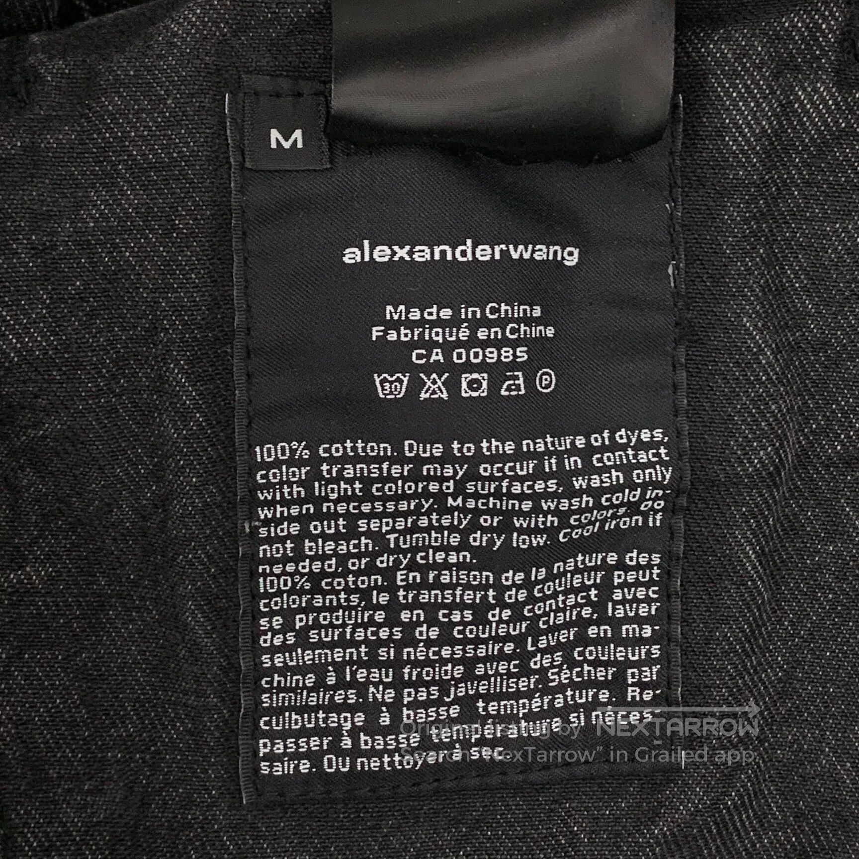 Alexander Wang Alexander Wang Black Logo Letter Bullet Train Print Cotton Size US M / EU 48-50 / 2 - 9 Thumbnail