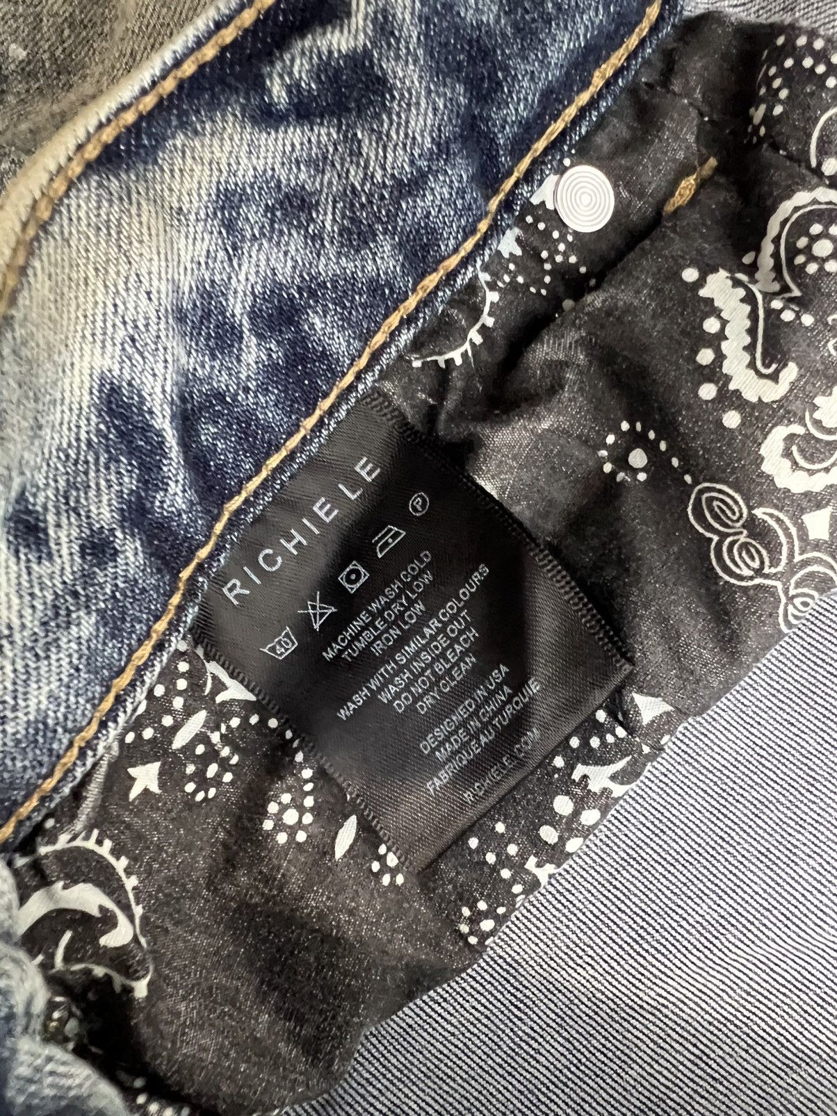 Richie Le Collection Richie le paint splatter jeans Size US 34 / EU 50 - 4 Thumbnail