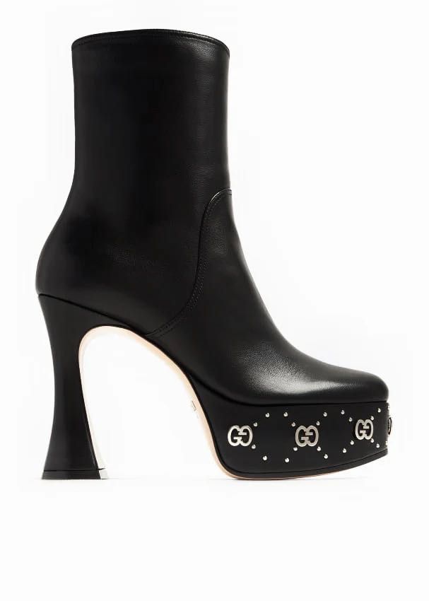 Gucci o1s1wg110125 GG Studs Boots in Black Size US 10 / IT 40 - 1 Thumbnail