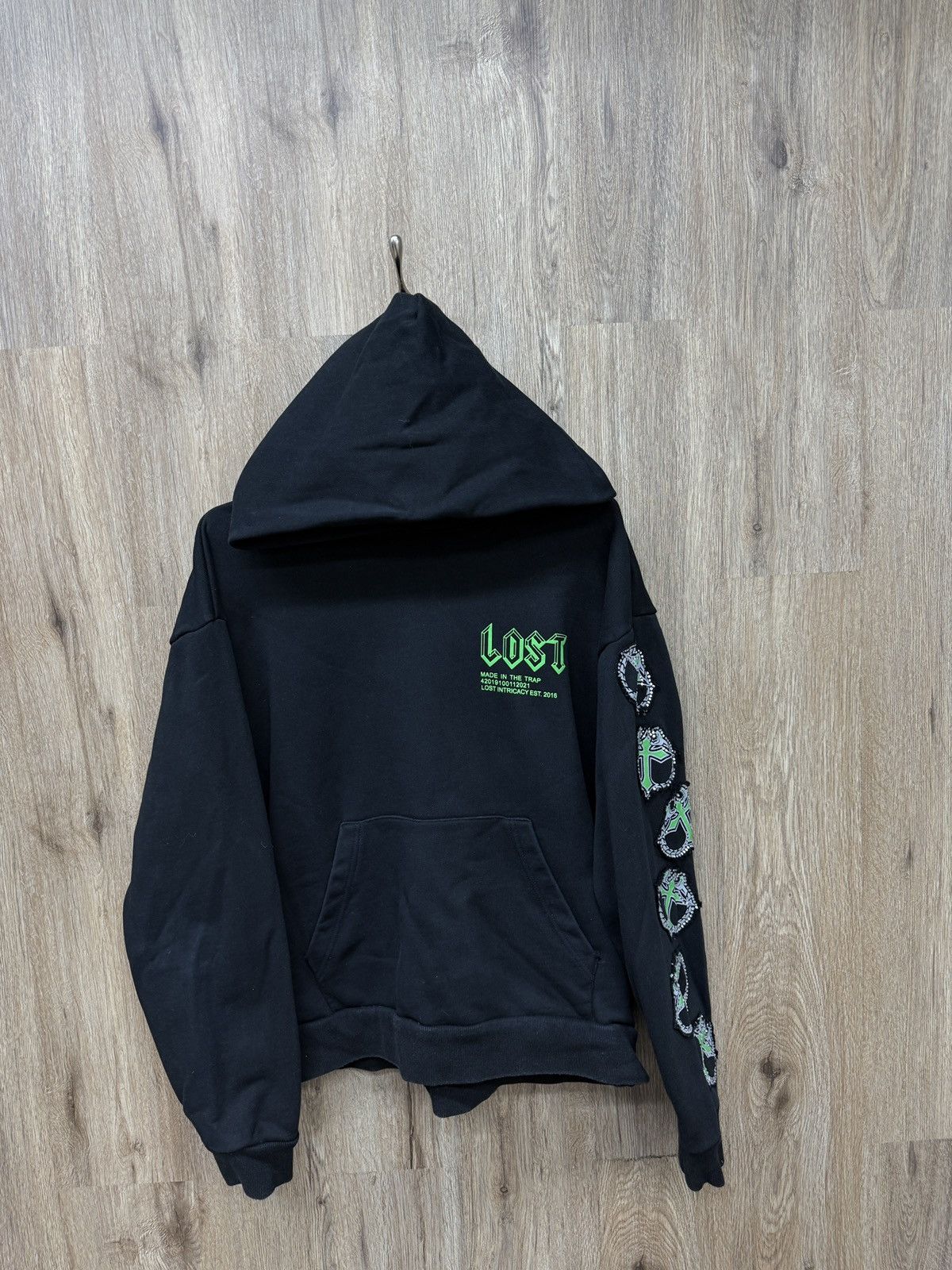 LOST INTRICACY Lost Intricacy Black Pull Over Hoodie Size US L / EU 52-54 / 3 - 1 Thumbnail