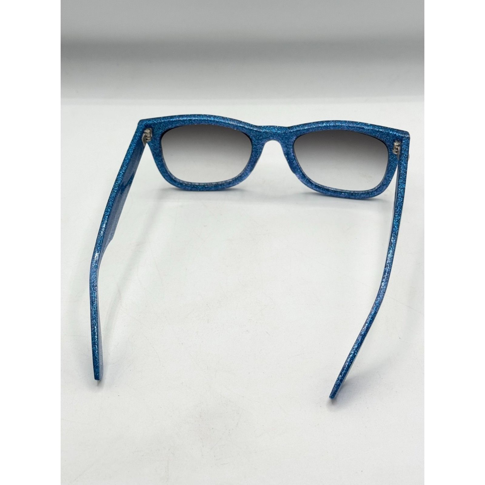 Vintage Glitz By Susan Lauter 1980's Blue Glitter Sunglasses Vintage Size ONE SIZE - 6 Thumbnail