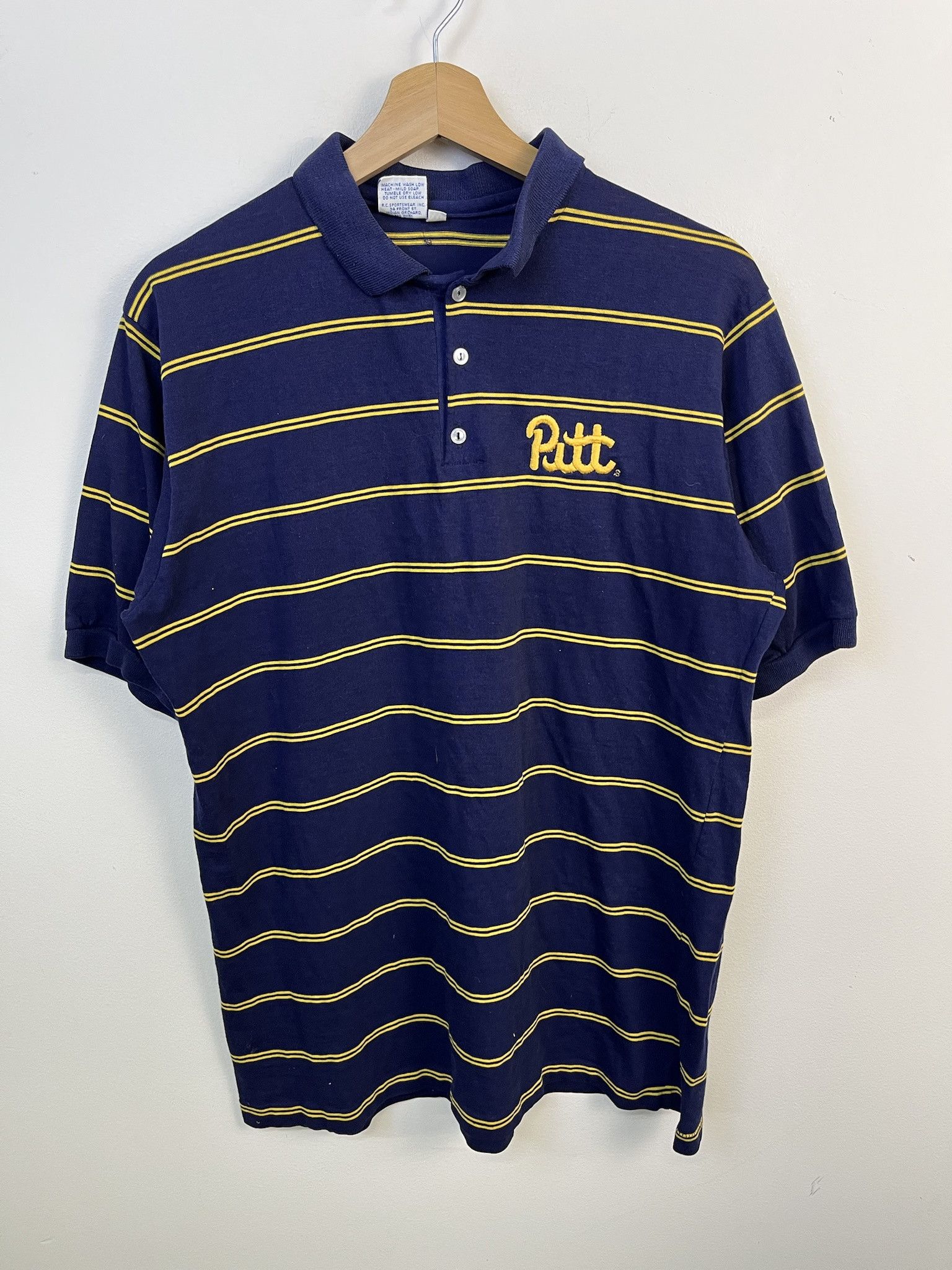 Other Vintage Polo Tee Shirt 1980s Pitt Striped Golf Polo Shirt Size XXL: Size US XXL / EU 58 / 5 - 1 Thumbnail