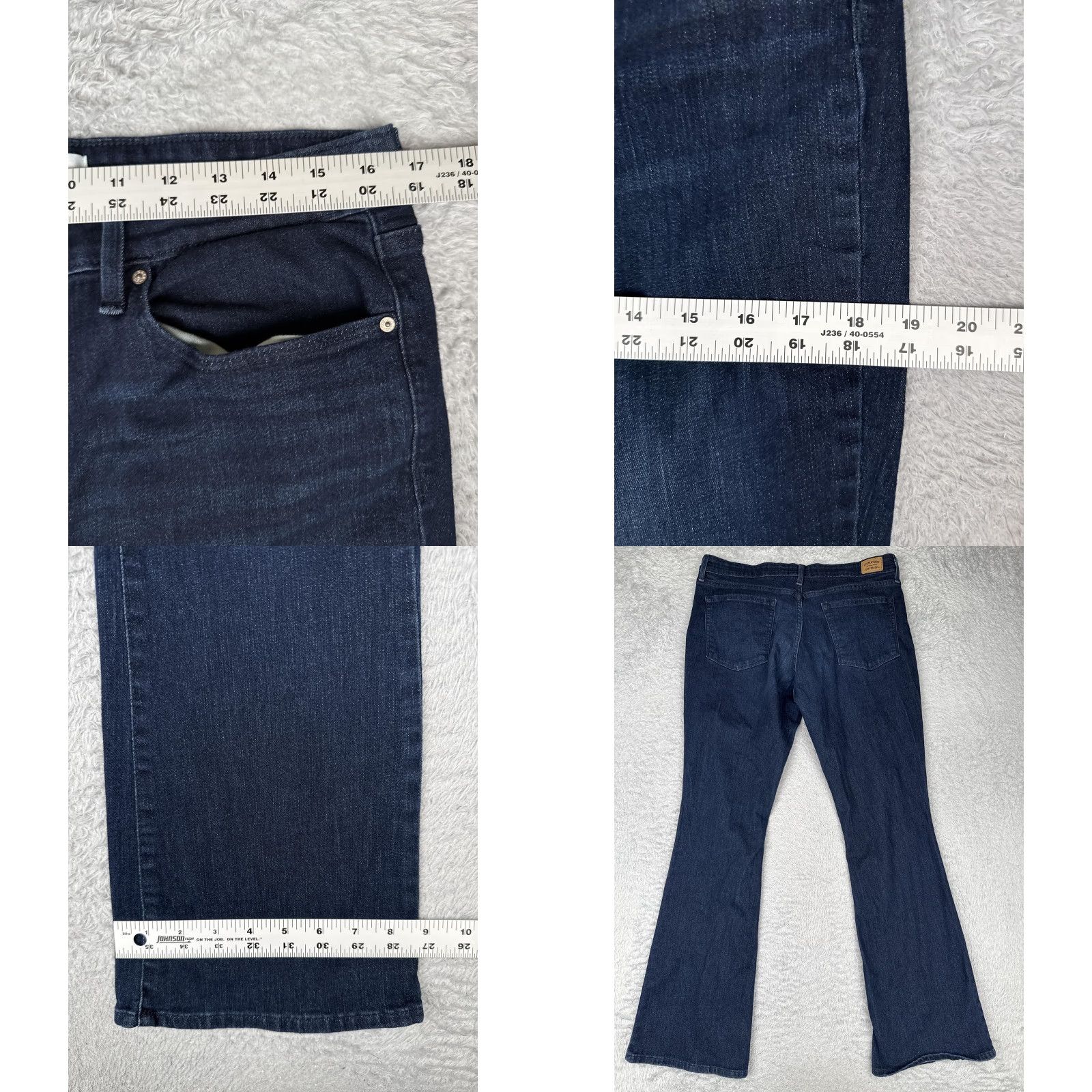 Levi's Signature Levi Strauss Jeans Womens 14 Mid Rise Bootcut Dark Wash Denim 32x32 Size 36" / US 14 / IT 50 - 9 Thumbnail