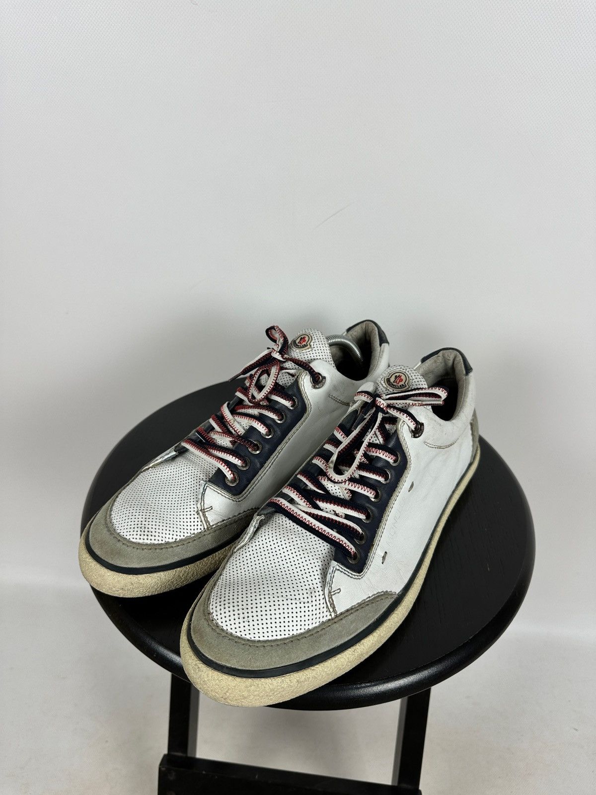 Moncler Moncler Academie Scarpa Leather Low Top Sneakers Size US 11 / EU 44 - 2 Thumbnail