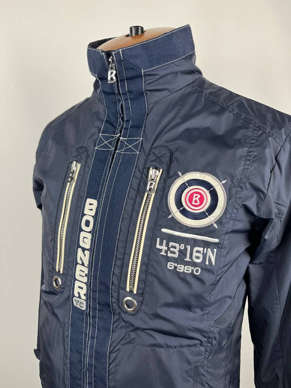 Bogner Bogner Navy Blue Yachting Jacket Embroidered Patches Sailing Size US S / EU 44-46 / 1 - 5 Thumbnail