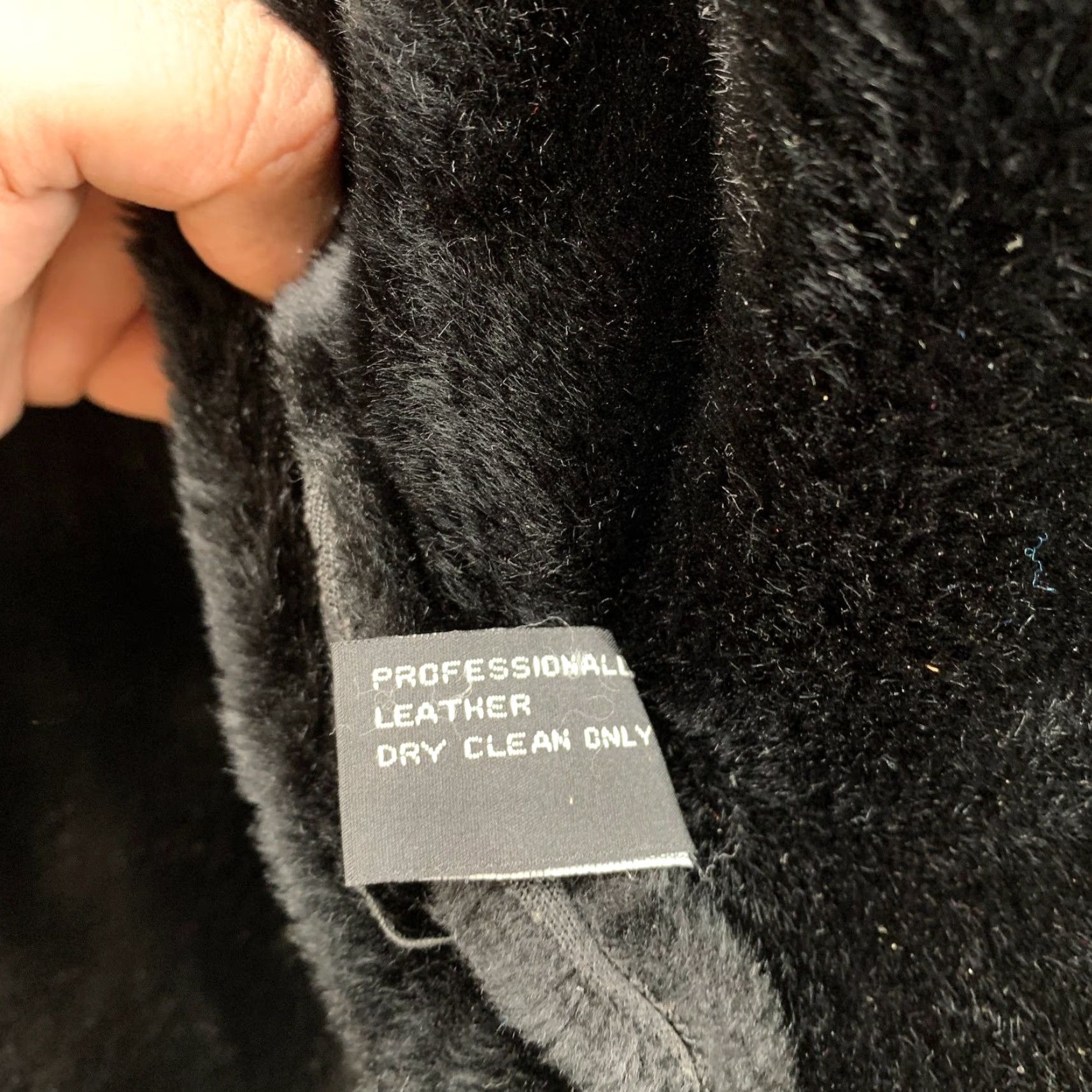 Vintage Marcia Jacket Womens 4XL Black Faux Fur Lined Italian Leather Suede Shearling 4XL Women’s Jacket Size XXL / US 16-18 / IT 52-54 - 7 Thumbnail