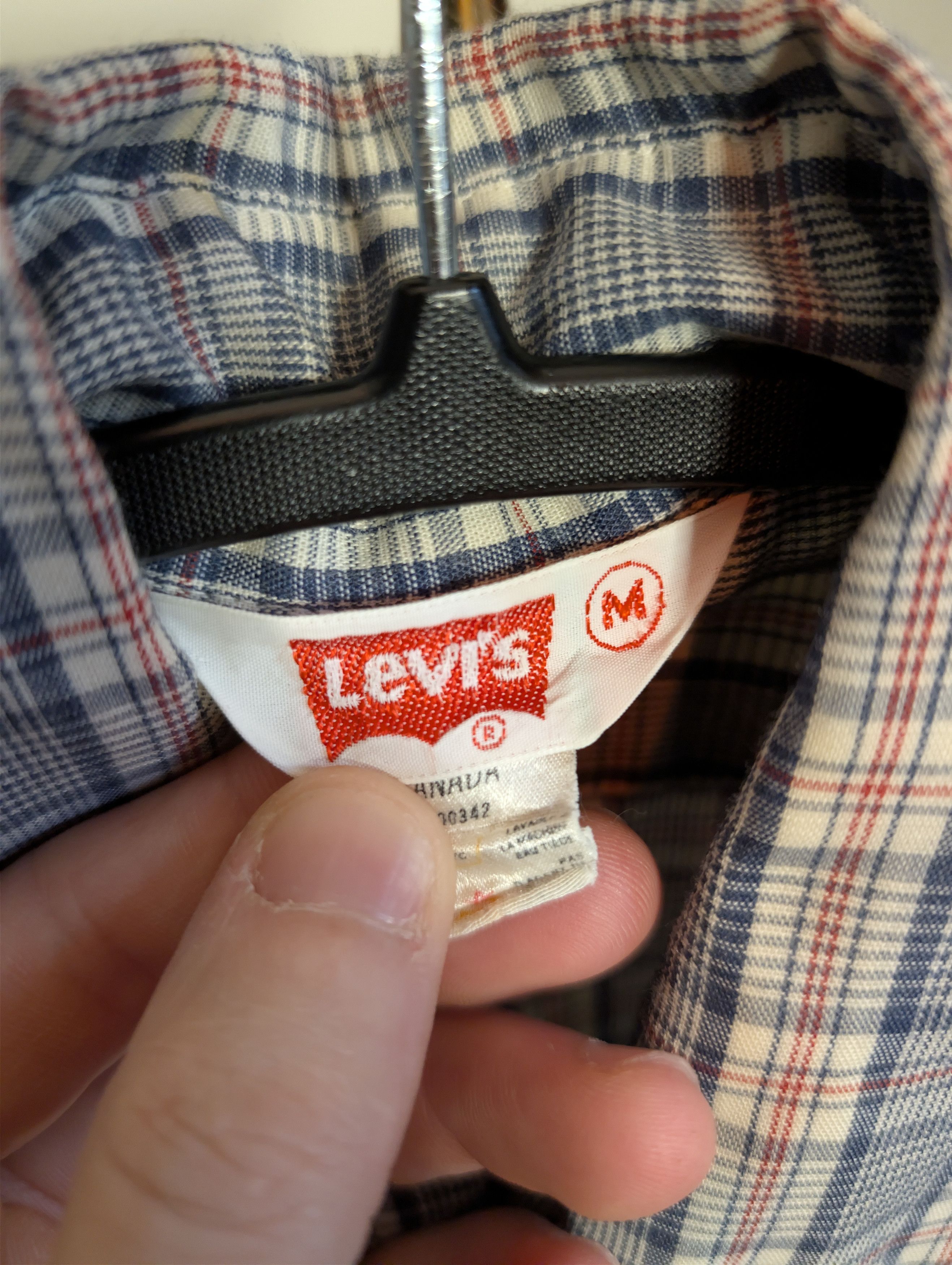 Levi's Vintage Clothing Vintage plaid western metal button made in Canada shirt Size US M / EU 48-50 / 2 - 5 Thumbnail