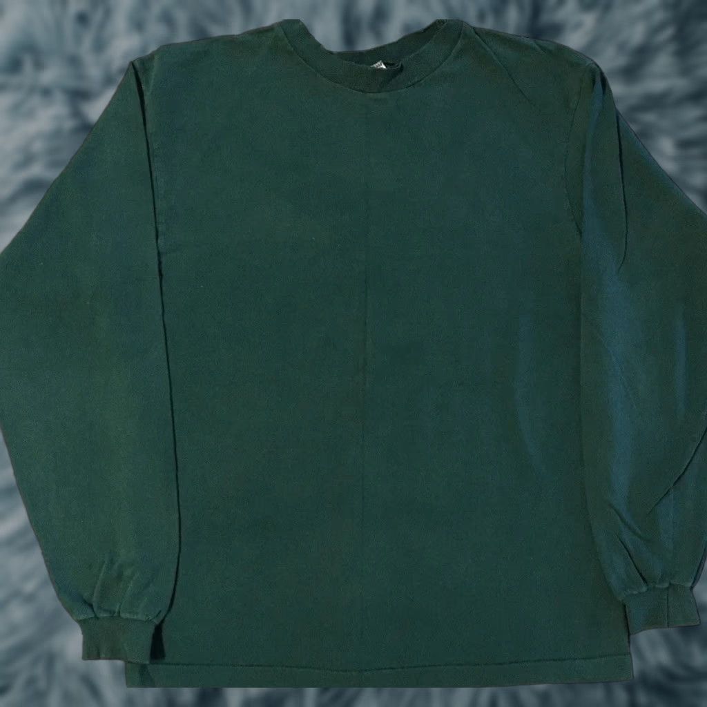 Fruit Of The Loom VINTAGE FOTL Shirt 90s Green S USA Distressed Single Stitch Men's T-Shirt Rock Punk Grunge Surf Skate Casual Size US S / EU 44-46 / 1 - 1 Thumbnail