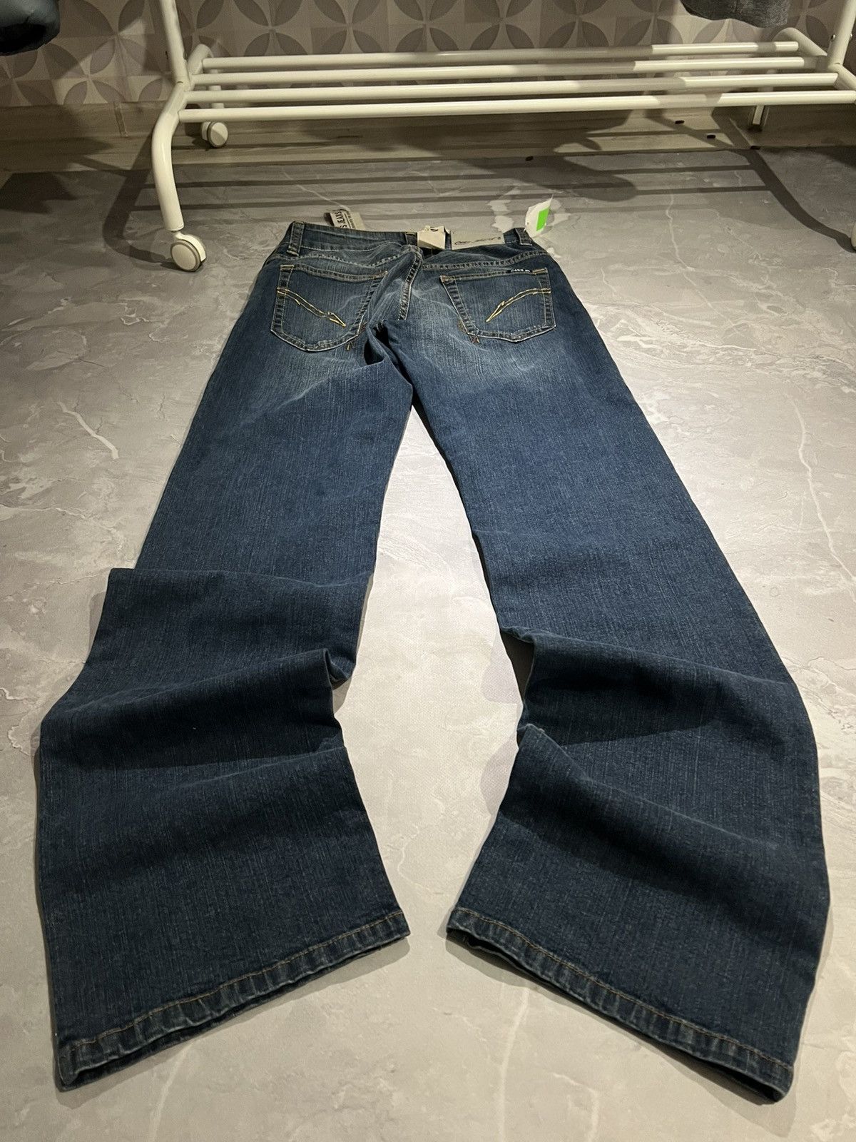 Vintage Vintage Flared Retro Swag / Balenciaga Style Jeans/ Y2K 90 Size US 28 / EU 44 - 2 Thumbnail