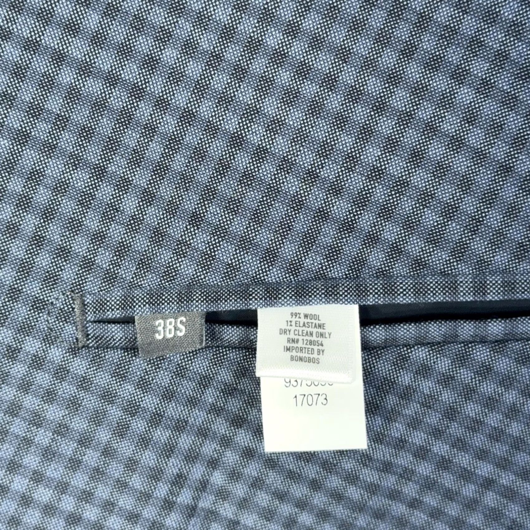 Bonobos Bonobos Blazer Mens 38 Short Blue Gray Check Italian Wool Sports Coat Short Notch Lapel Two-Button Size US 38 / EU 54 - 7 Thumbnail