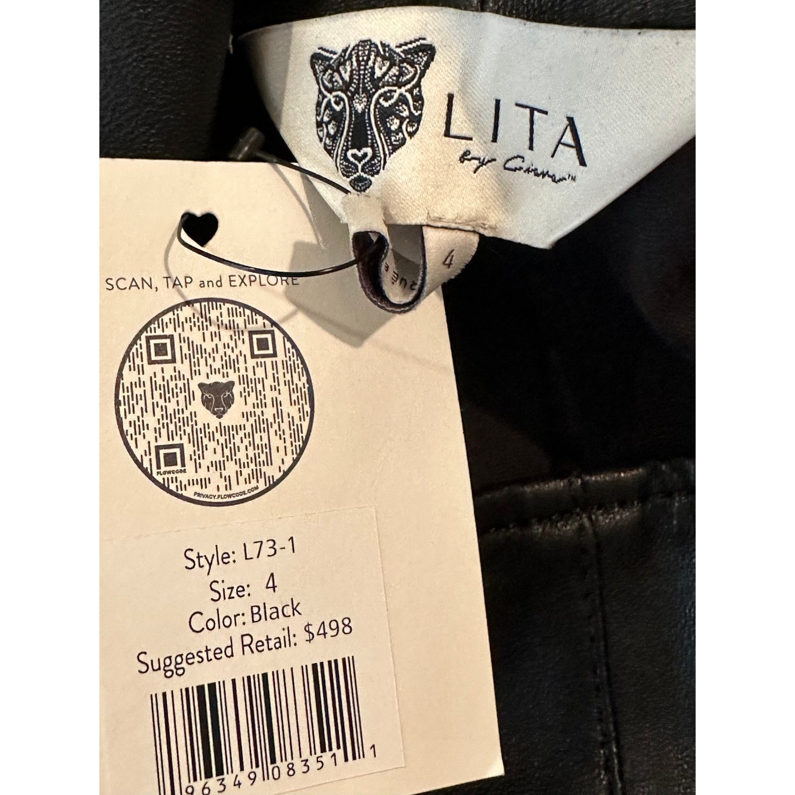 Other Lita by Ciara Leather Biker Shorts - 100% Lamb Leather 4 Size 27" / US 4 / IT 40 - 17 Thumbnail