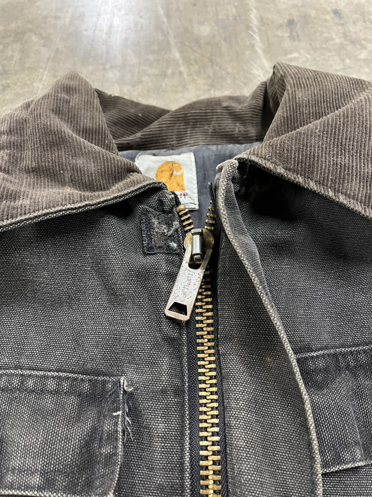 Carhartt × Vintage Carhartt Detroit style jacket faded black vintage streetwear Size US XL / EU 56 / 4 - 11 Thumbnail