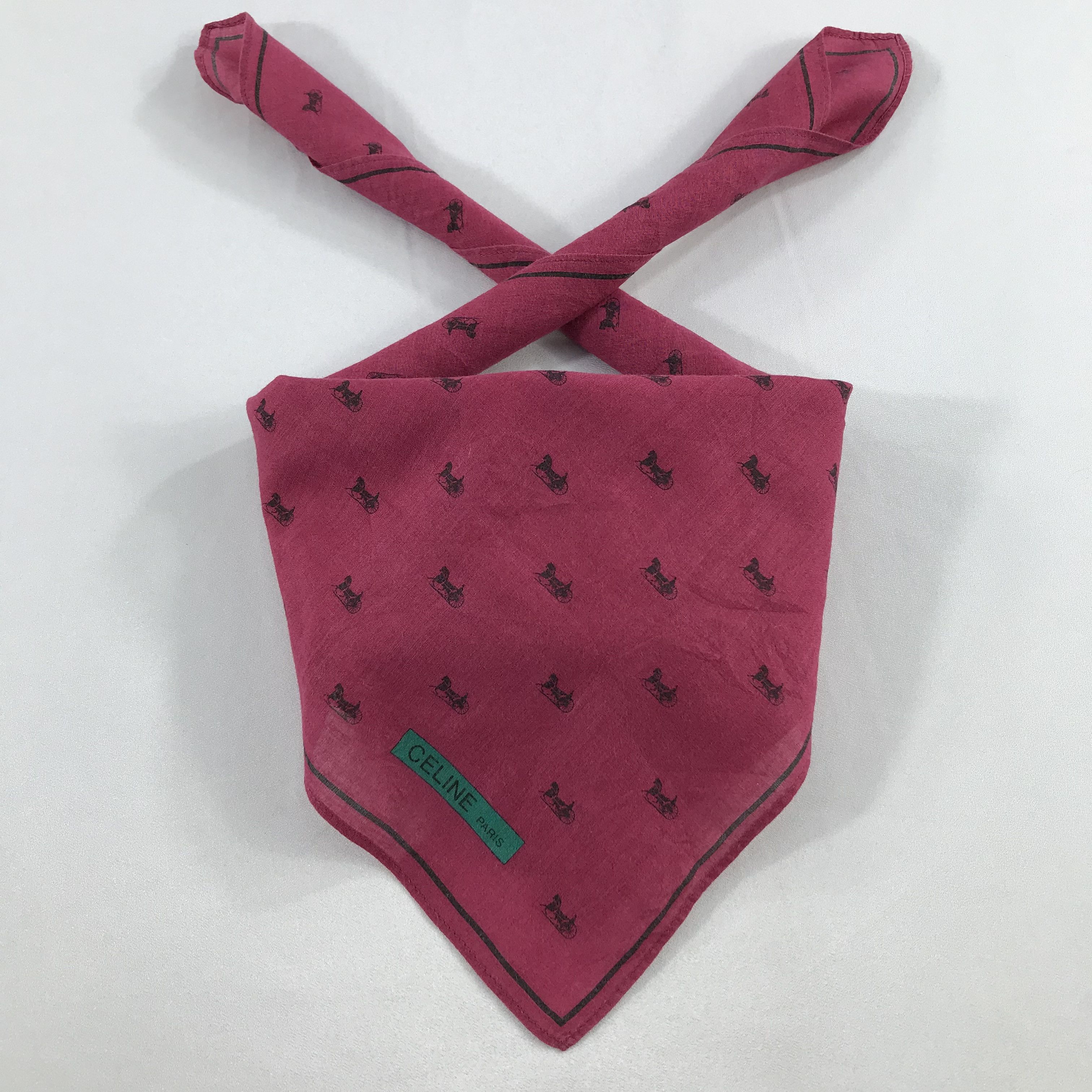 Celine × Vintage Celine Bandana / Handkerchief / Neckerchief - S2401 Size ONE SIZE - 3 Thumbnail