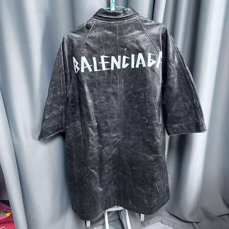 Balenciaga Balenciaga Hand-drawn font fur coat - Black Size XXS / US 00 / IT 34 - 2 Thumbnail