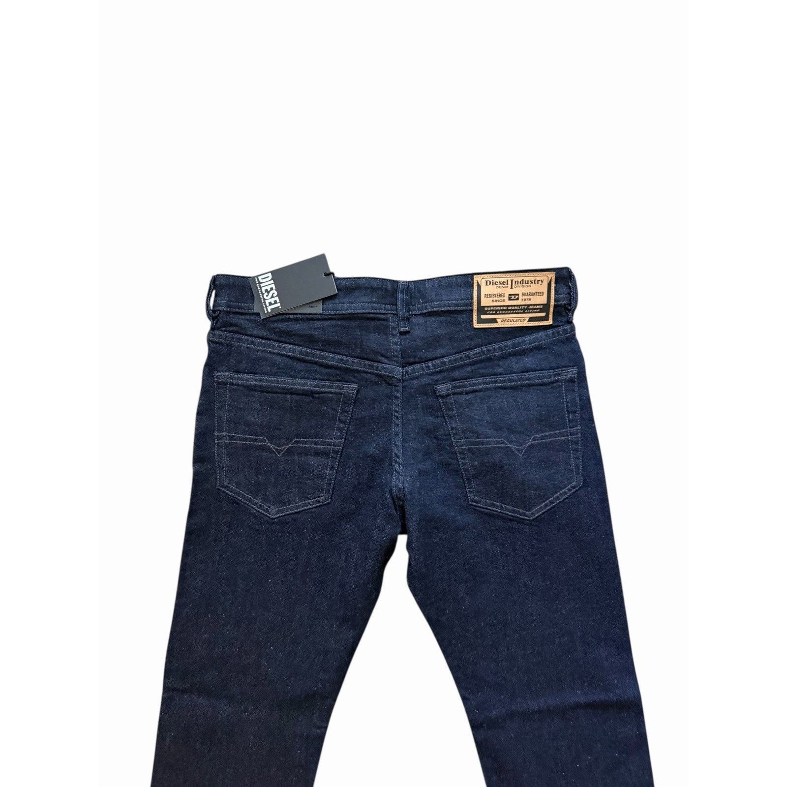Diesel Diesel Mens Buster Tapered Jeans RE060 Dark Blue Size 34/32 Size US 34 / EU 50 - 5 Thumbnail
