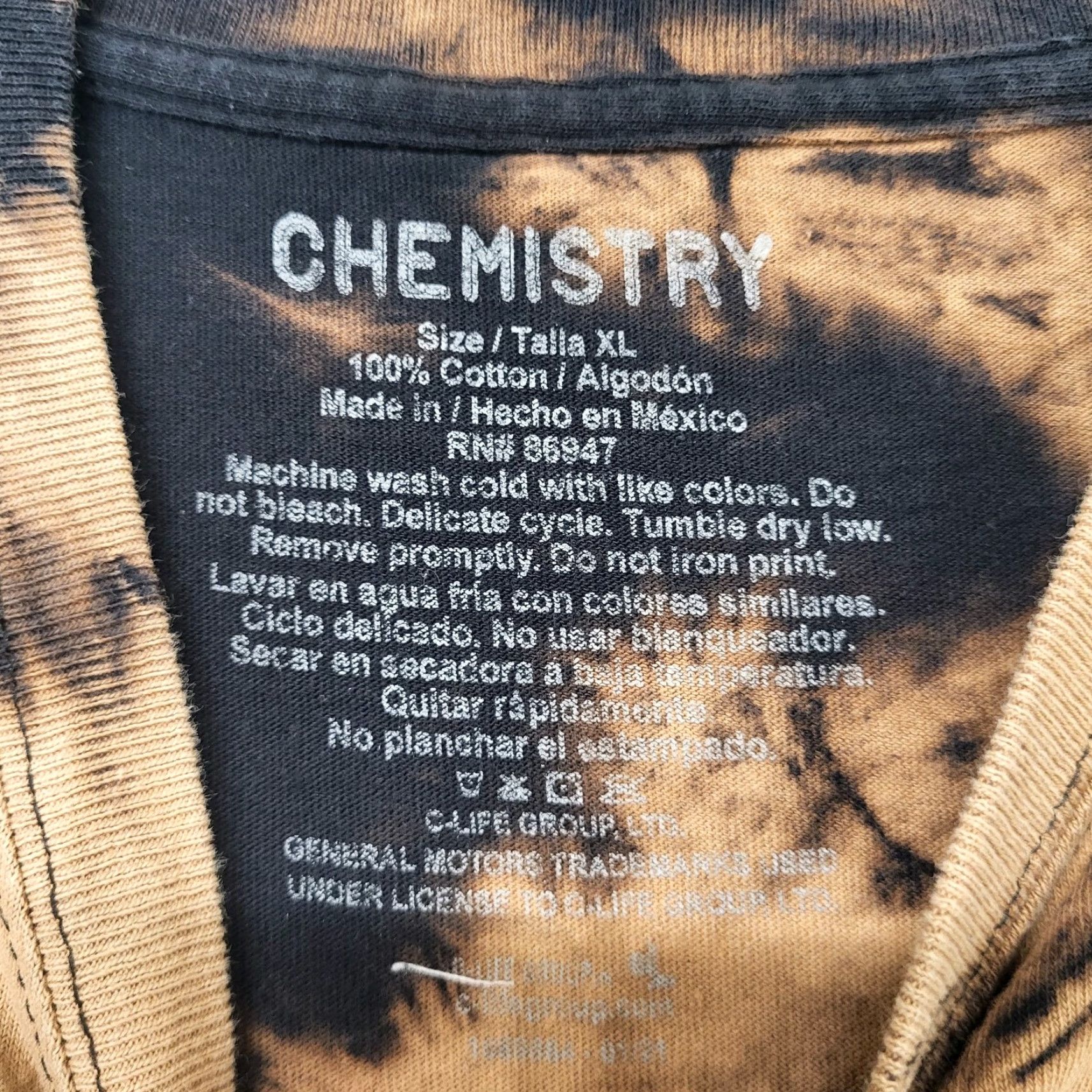Alchemist VINTAGE Chemistry 1969 Chevrolet Camaro Shirt ~Men XL~ American Classic Graphic Tie Dye Size US XL / EU 56 / 4 - 3 Thumbnail