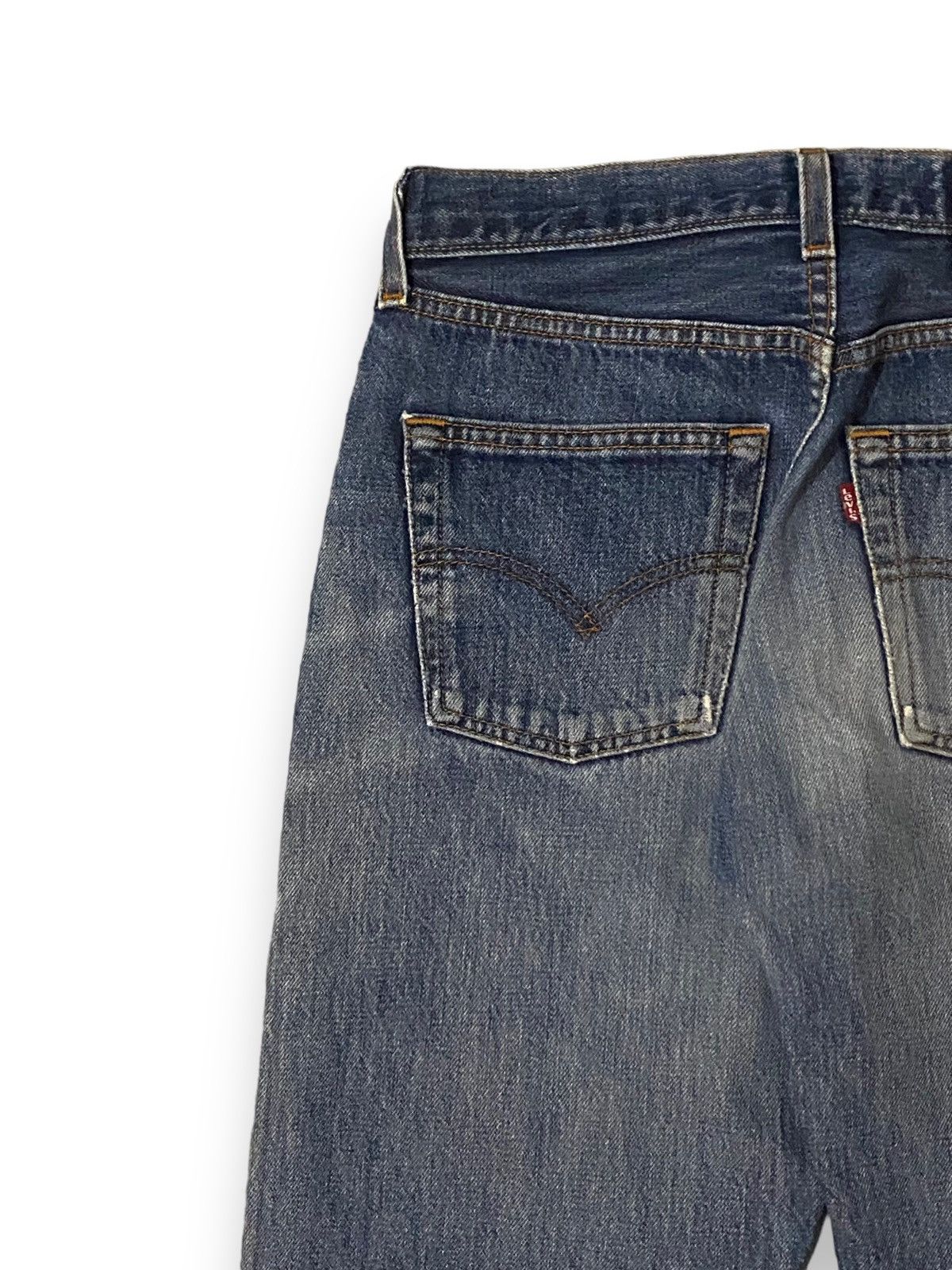 Levi's Levis 501 555 Distressed Light Washed Honeycomb Button Fly Size US 28 / EU 44 - 12 Thumbnail