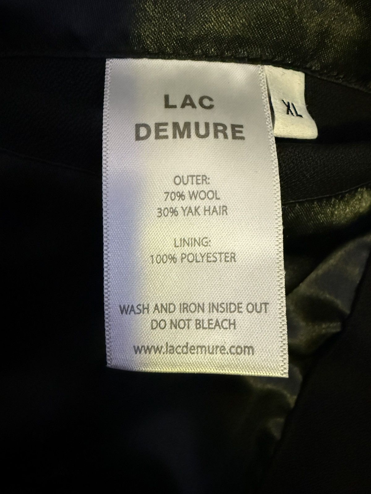 Lac Demure Lac Demure 'BORAN' ZIP WOOL BOMBER Size US XL / EU 56 / 4 - 5 Thumbnail